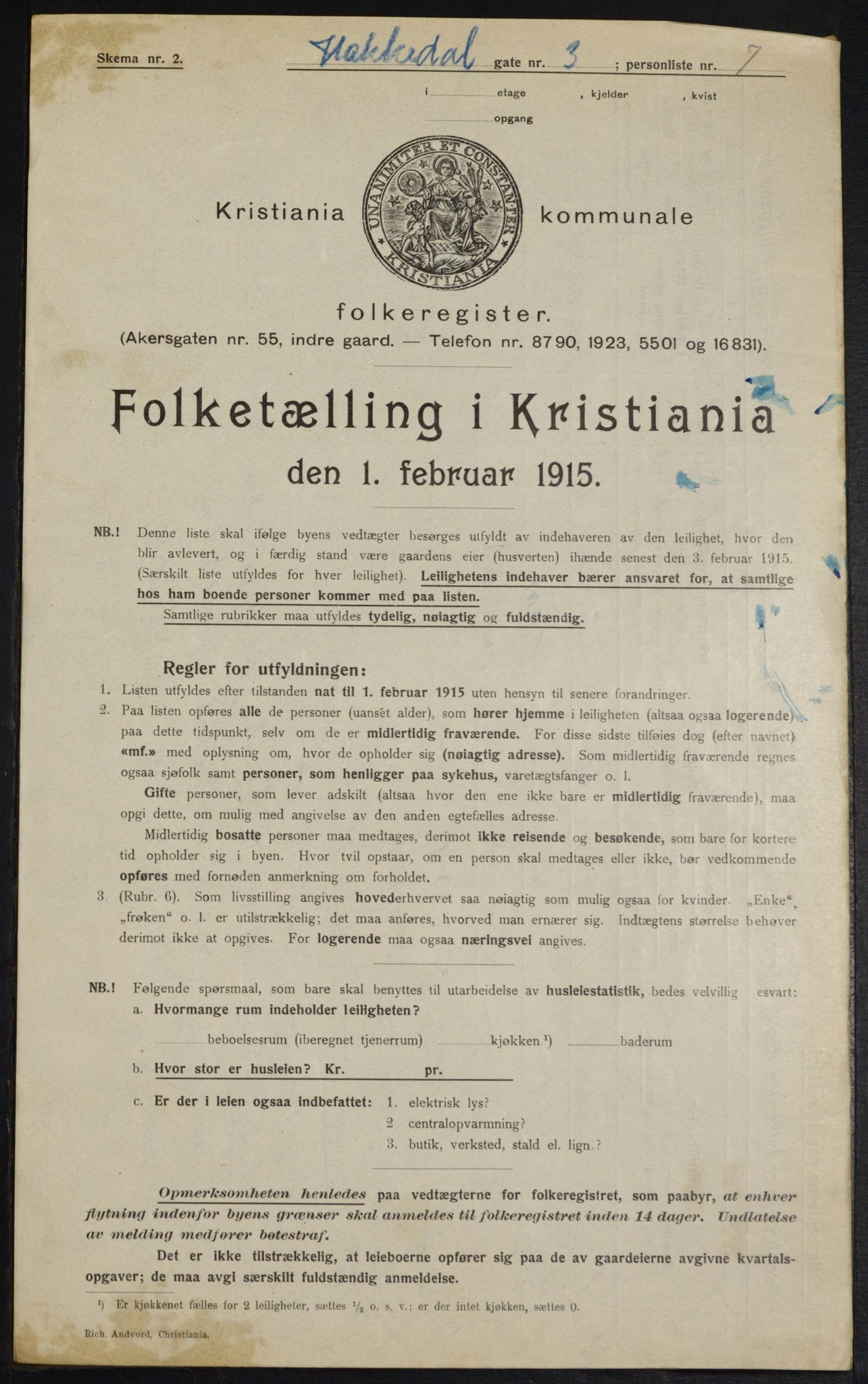 OBA, Kommunal folketelling 1.2.1915 for Kristiania, 1915, s. 33624