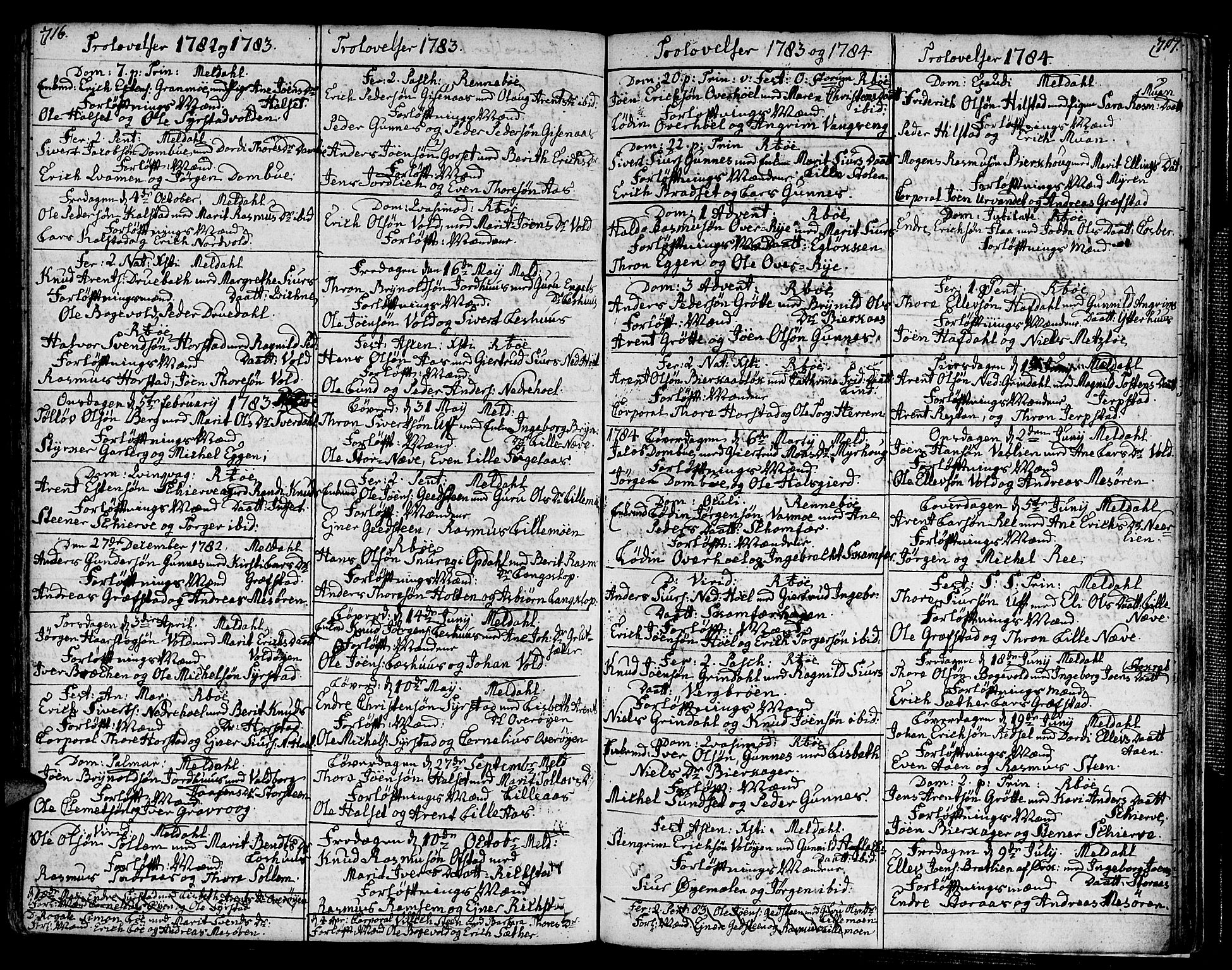 Ministerialprotokoller, klokkerbøker og fødselsregistre - Sør-Trøndelag, SAT/A-1456/672/L0852: Ministerialbok nr. 672A05, 1776-1815, s. 716-717