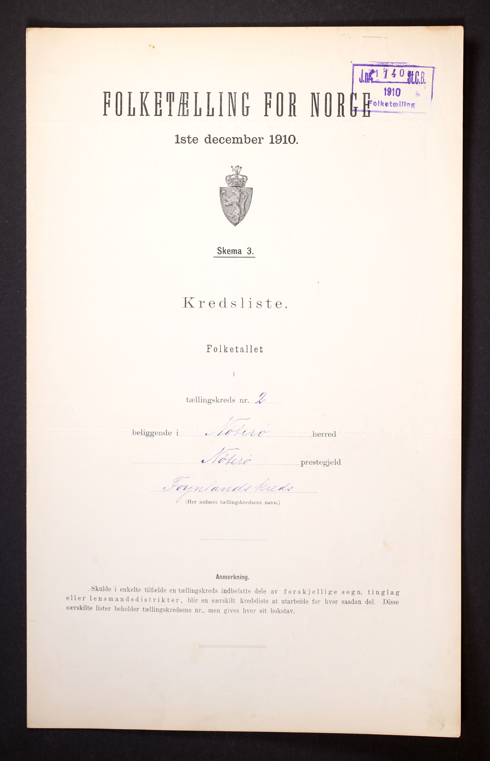 RA, Folketelling 1910 for 0722 Nøtterøy herred, 1910, s. 16