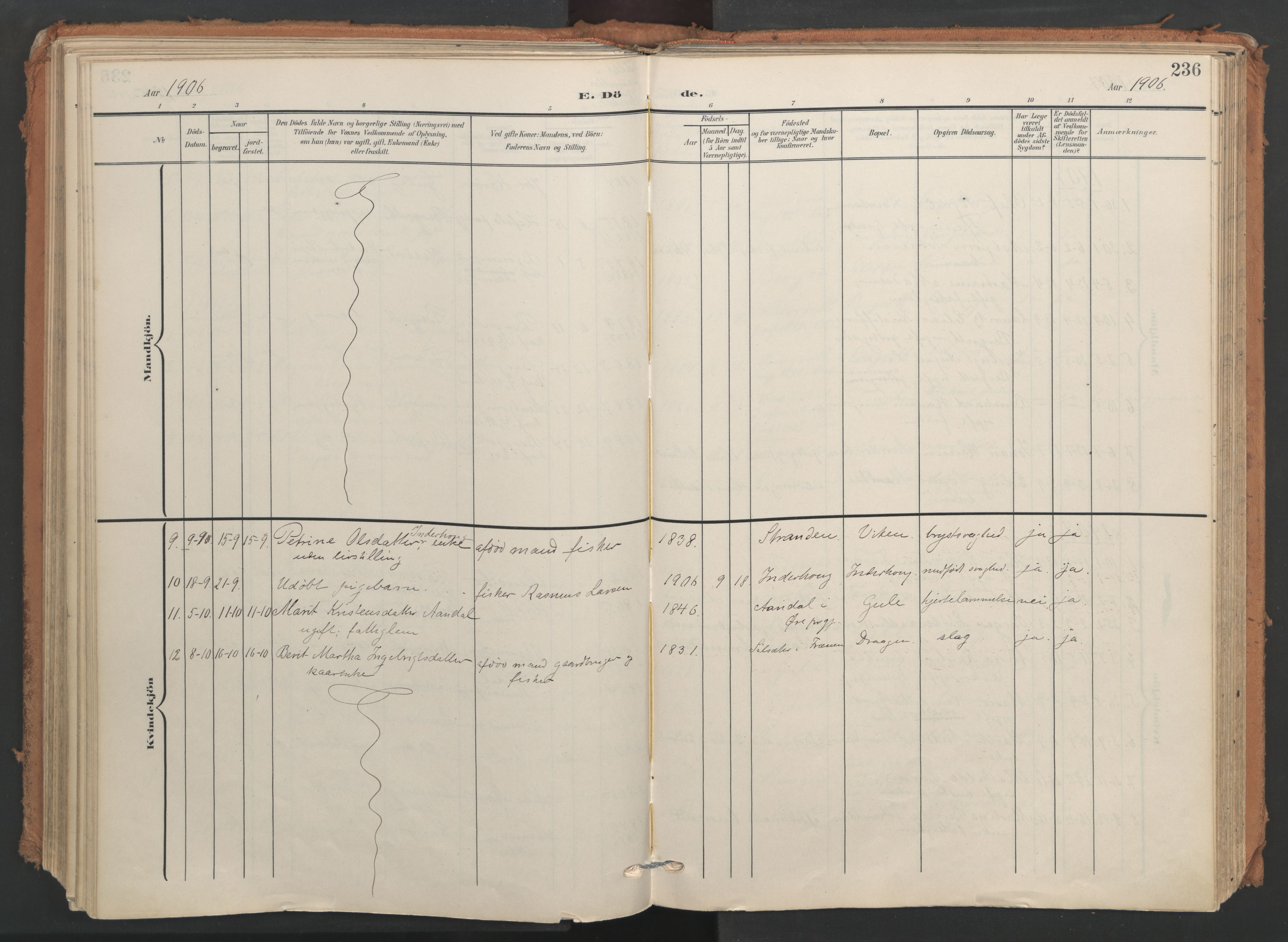 Ministerialprotokoller, klokkerbøker og fødselsregistre - Møre og Romsdal, SAT/A-1454/566/L0771: Ministerialbok nr. 566A10, 1904-1929, s. 236