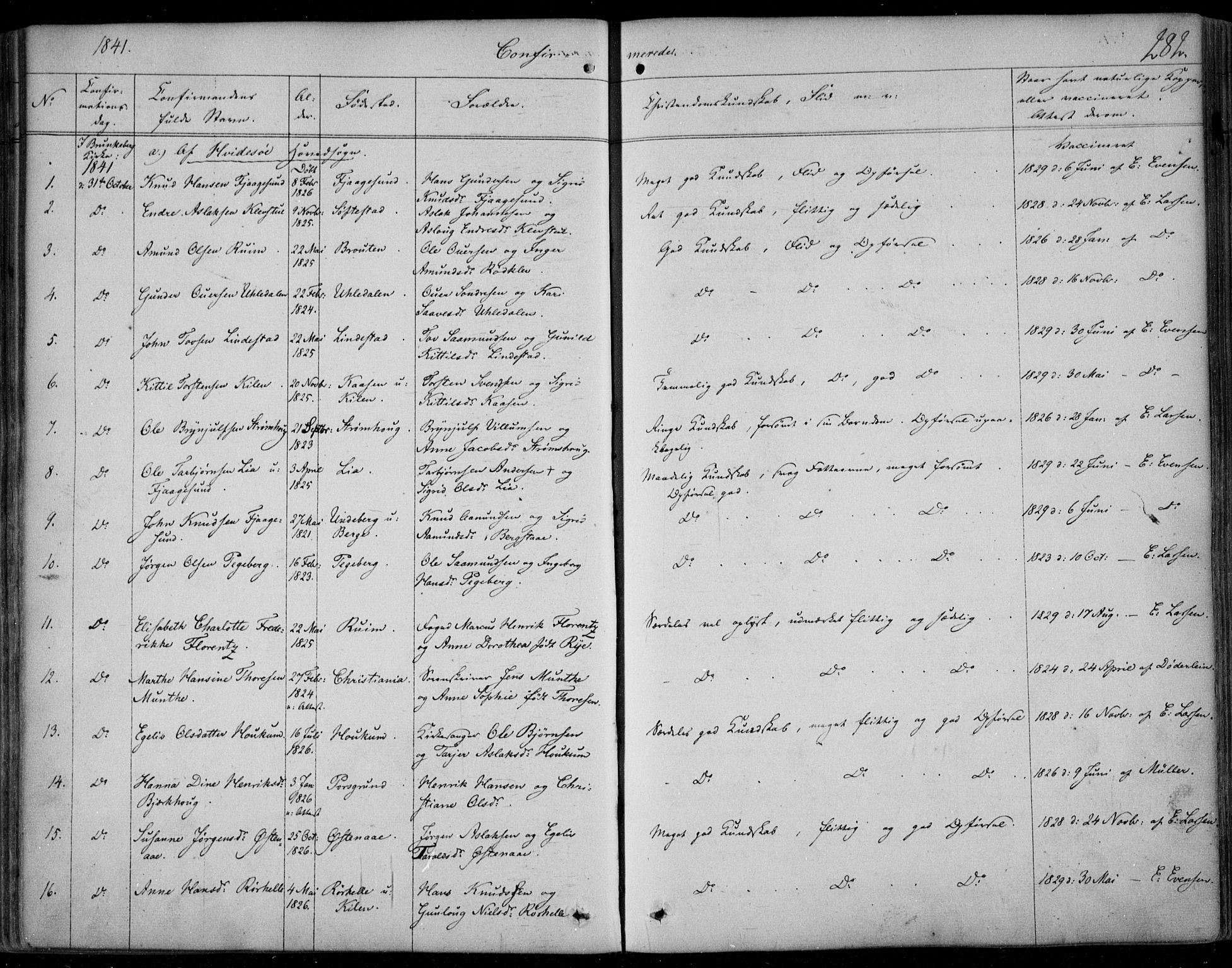 Kviteseid kirkebøker, AV/SAKO-A-276/F/Fa/L0006: Ministerialbok nr. I 6, 1836-1858, s. 282