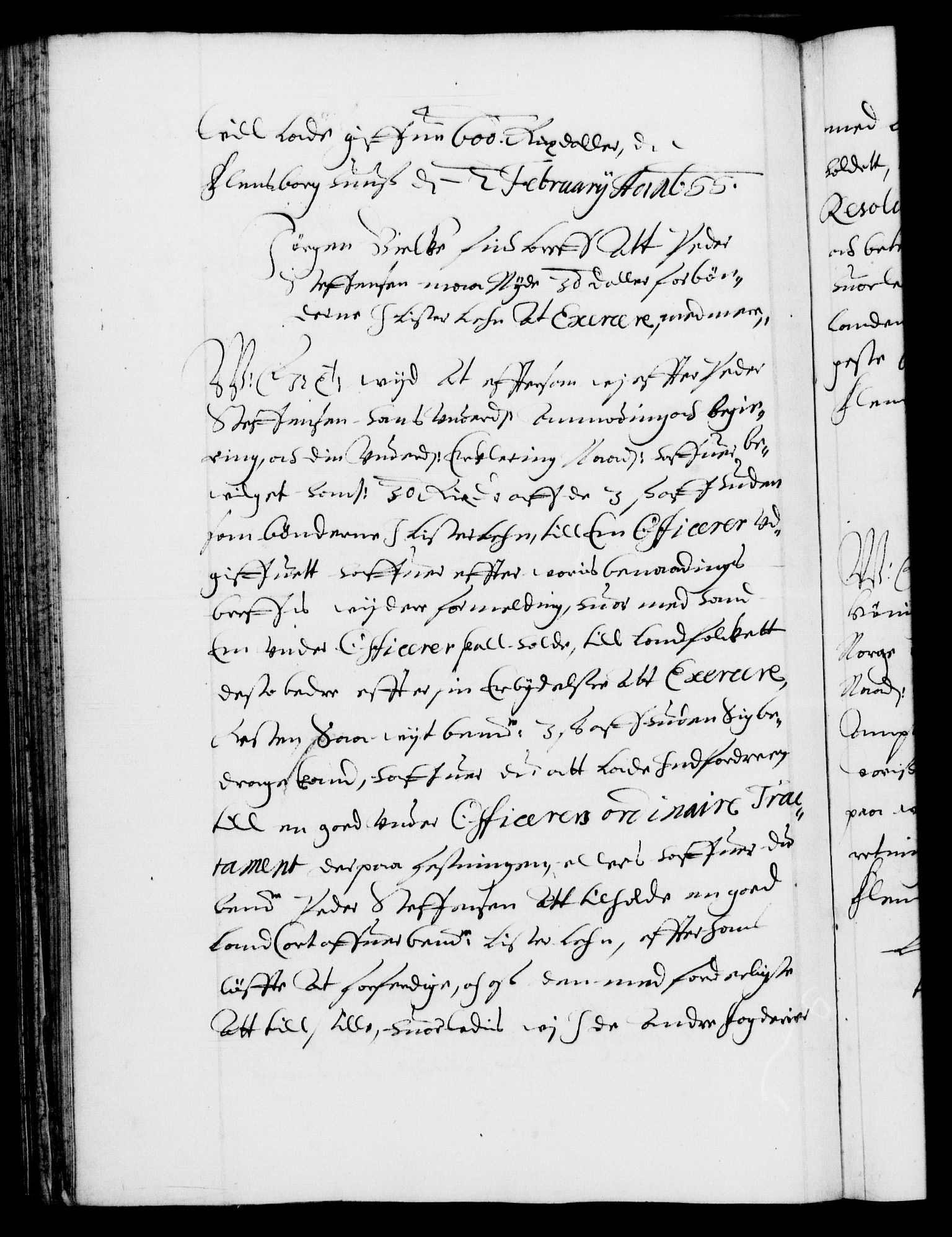 Danske Kanselli 1572-1799, AV/RA-EA-3023/F/Fc/Fca/Fcab/L0009: Norske tegnelser (mikrofilm), 1653-1656, s. 262b