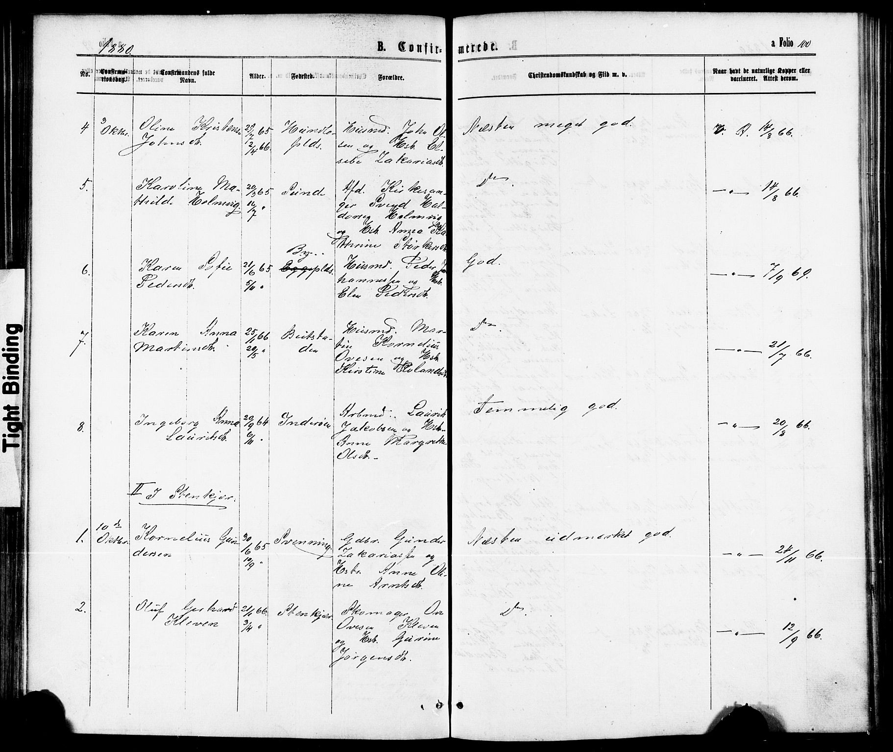 Ministerialprotokoller, klokkerbøker og fødselsregistre - Nord-Trøndelag, SAT/A-1458/739/L0370: Ministerialbok nr. 739A02, 1868-1881, s. 100