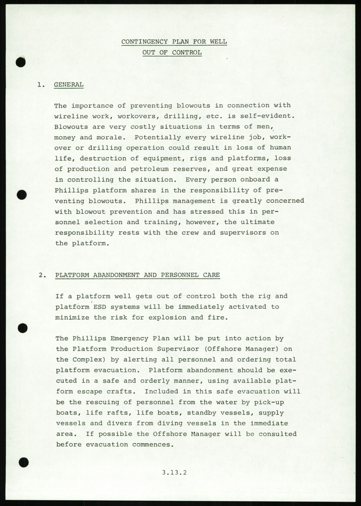 Justisdepartementet, Granskningskommisjonen ved Alexander Kielland-ulykken 27.3.1980, AV/RA-S-1165/D/L0016: O Beredskapsplaner (Doku.liste + O1-O3 av 3), 1980-1981, s. 157