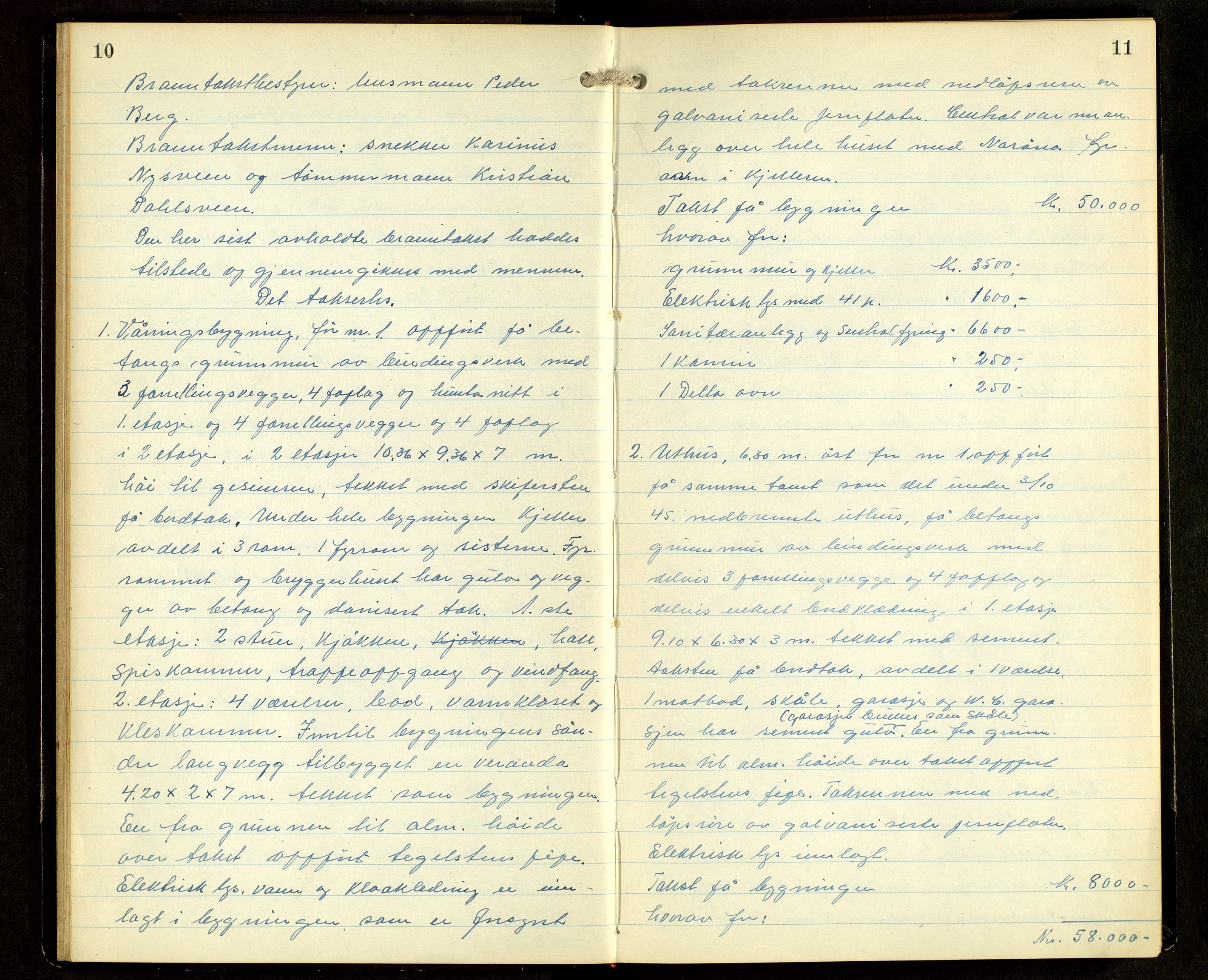Norges Brannkasse, Furnes, AV/SAH-NBRANF-004/F/L0004: Branntakstprotokoll, 1947-1950, s. 10-11