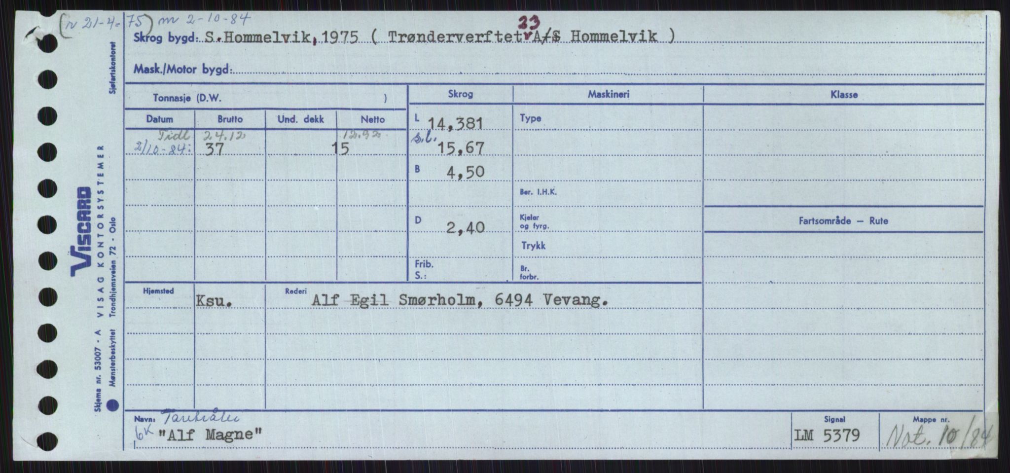 Sjøfartsdirektoratet med forløpere, Skipsmålingen, RA/S-1627/H/Ha/L0001/0001: Fartøy, A-Eig / Fartøy A-Bjøn, s. 103