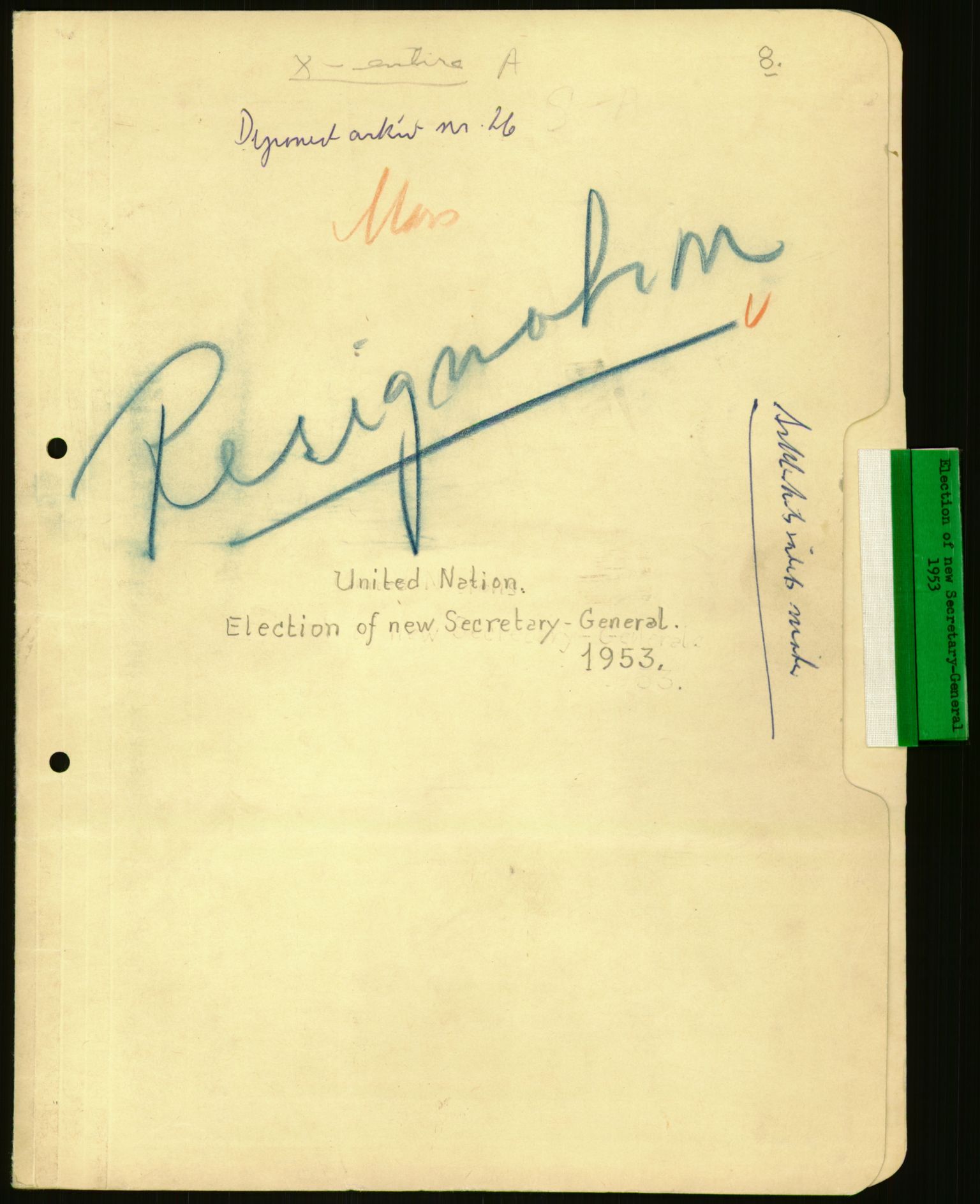Lie, Trygve, RA/PA-1407/D/L0019: Generalsekretærens papirer., 1946-1953, s. 399