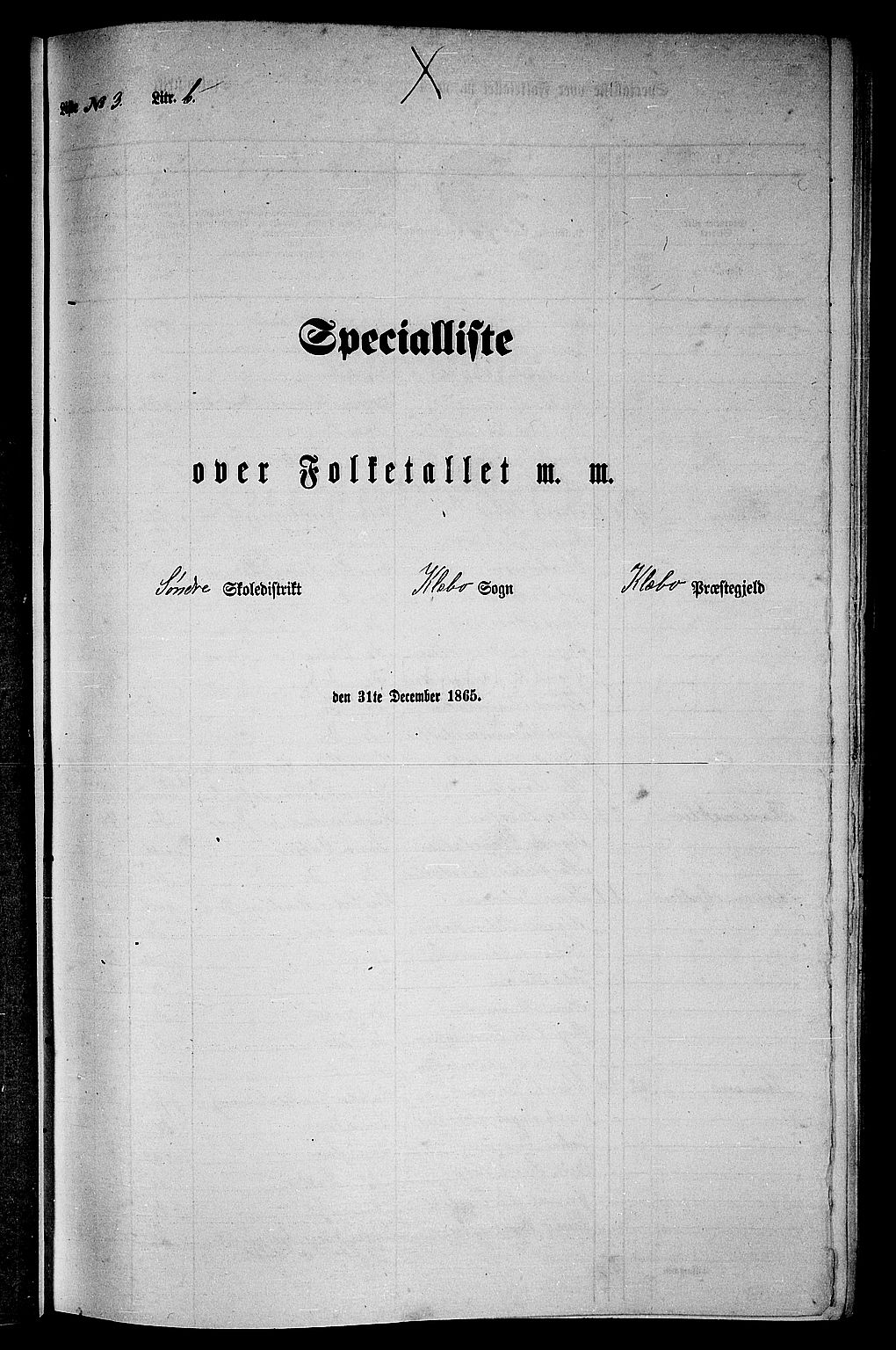 RA, Folketelling 1865 for 1662P Klæbu prestegjeld, 1865, s. 51