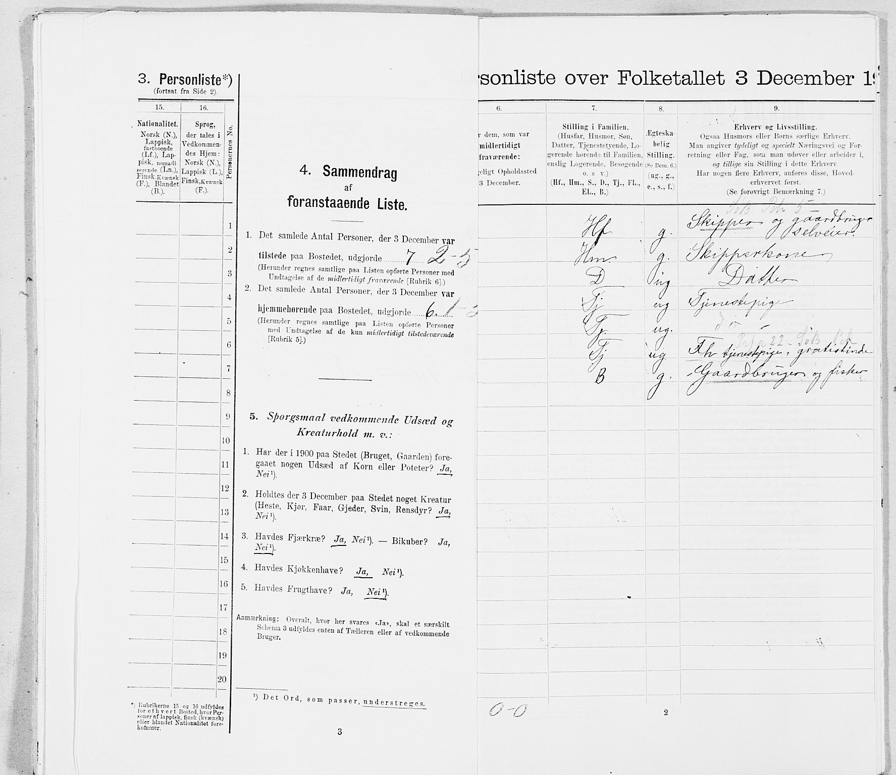 SAT, Folketelling 1900 for 1827 Dønnes herred, 1900, s. 345