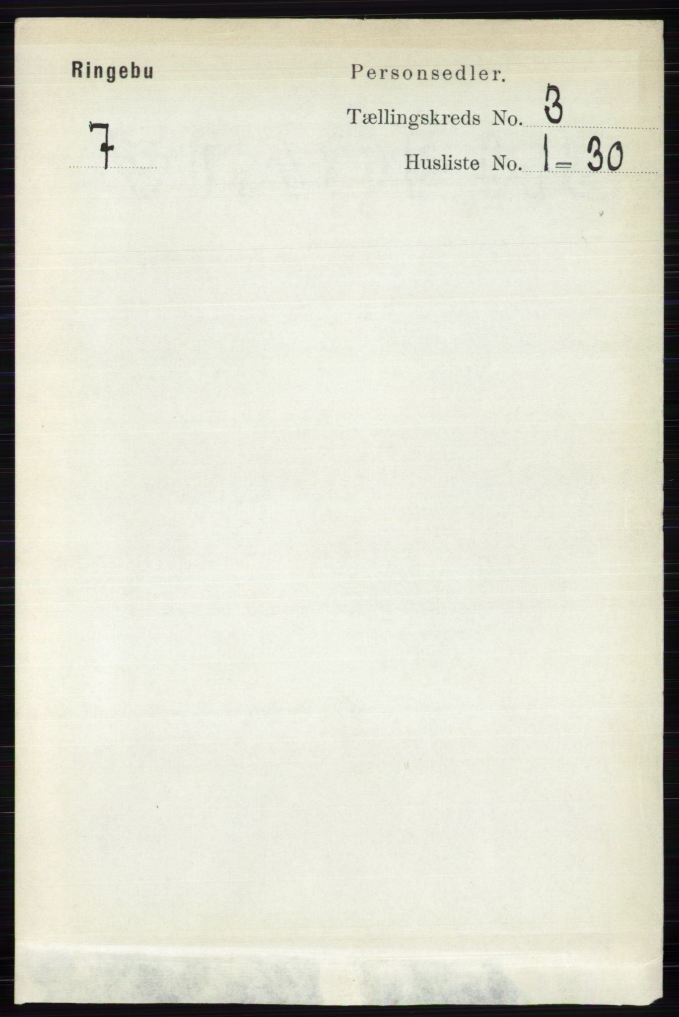 RA, Folketelling 1891 for 0520 Ringebu herred, 1891, s. 720