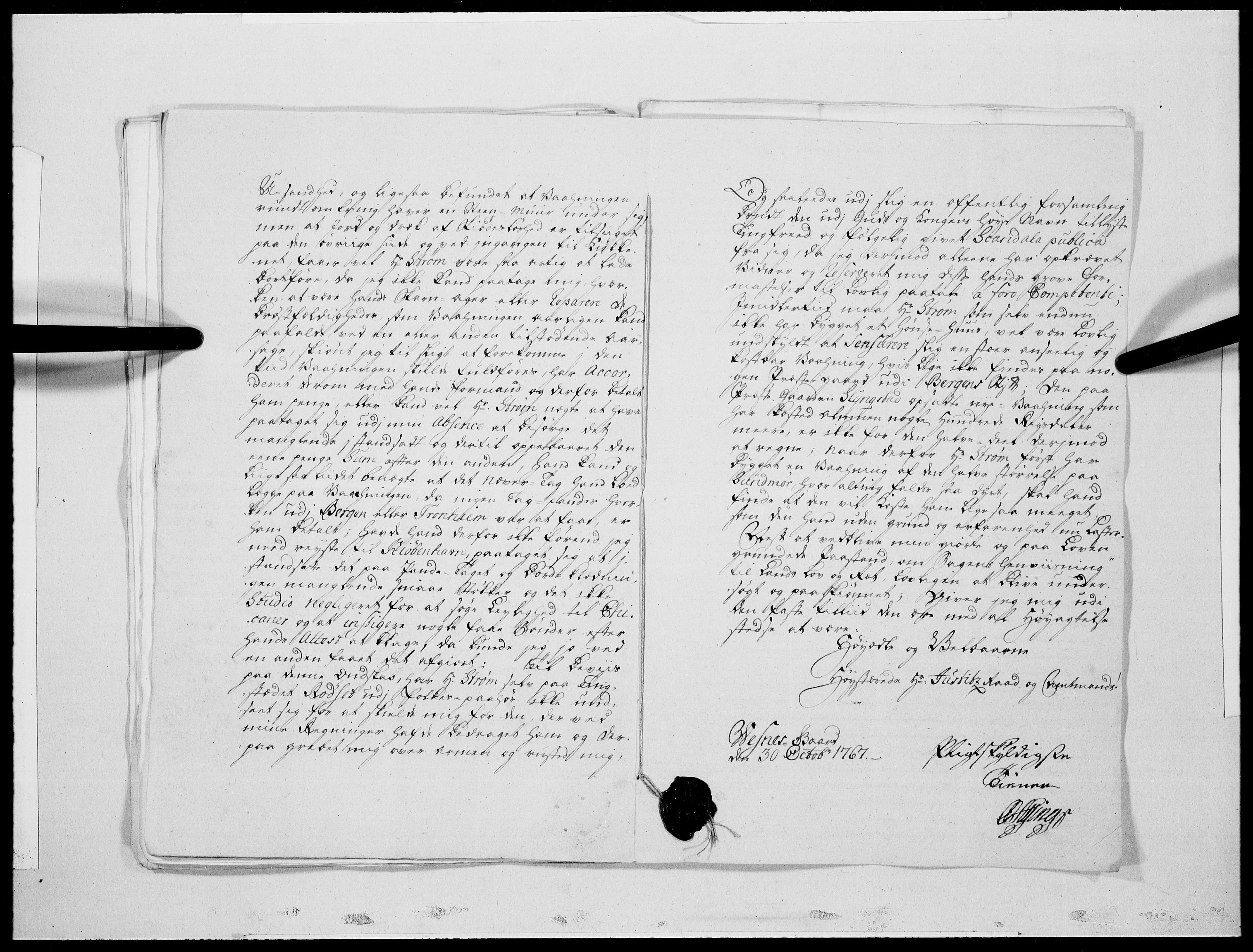 Danske Kanselli 1572-1799, AV/RA-EA-3023/F/Fc/Fcc/Fcca/L0197: Norske innlegg 1572-1799, 1768, s. 523
