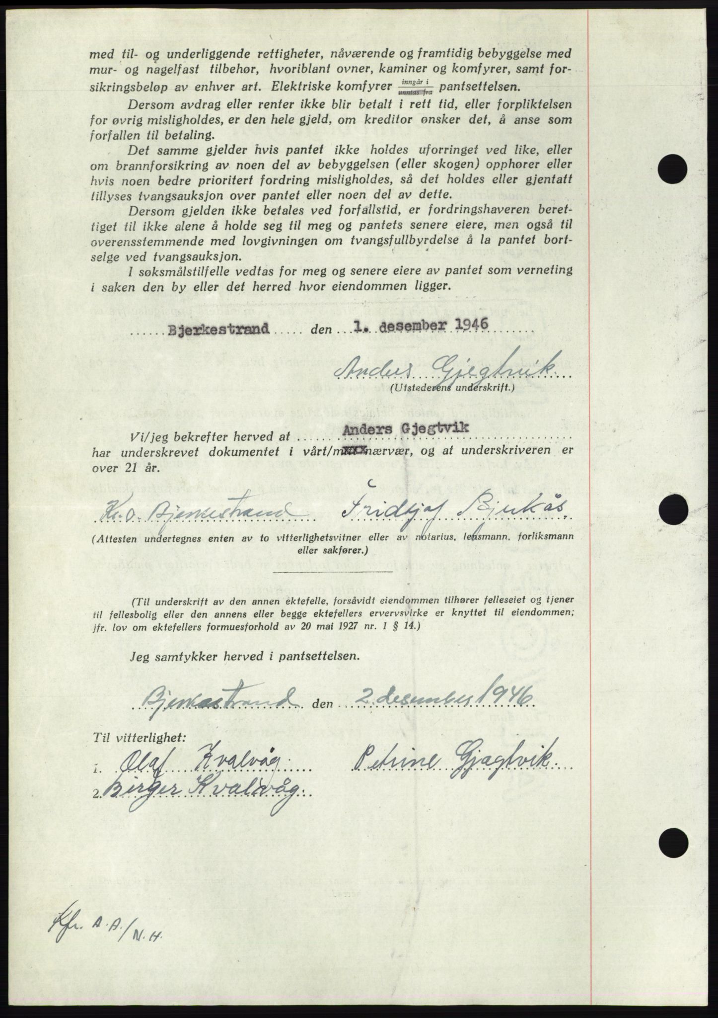 Nordmøre sorenskriveri, AV/SAT-A-4132/1/2/2Ca: Pantebok nr. B95, 1946-1947, Dagboknr: 2569/1946