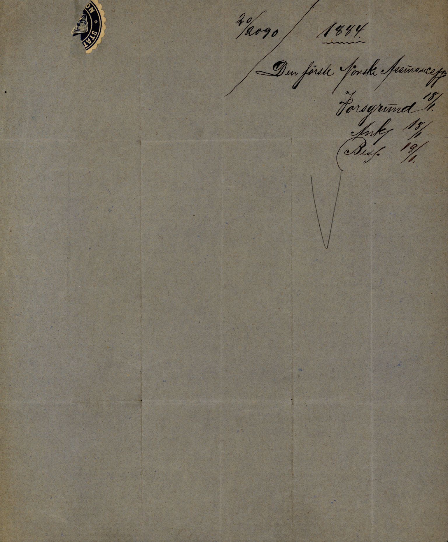Pa 63 - Østlandske skibsassuranceforening, VEMU/A-1079/G/Ga/L0017/0013: Havaridokumenter / Diaz, Holmestrand, Kalliope, Olaf Trygvason, Norafjeld, 1884, s. 41