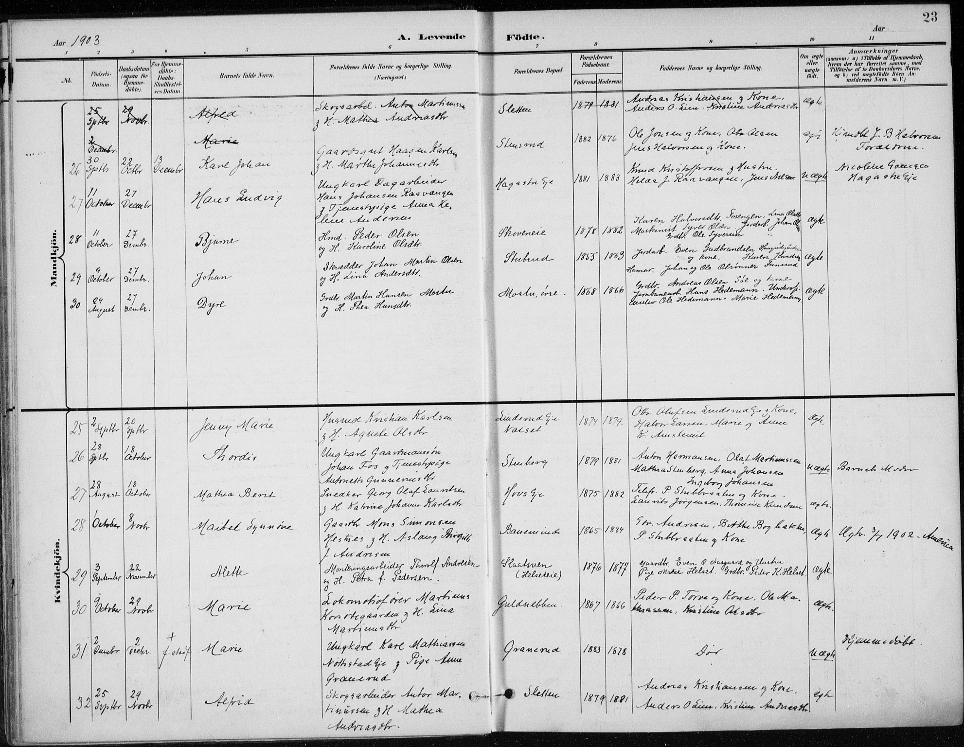 Stange prestekontor, AV/SAH-PREST-002/K/L0023: Ministerialbok nr. 23, 1897-1920, s. 23