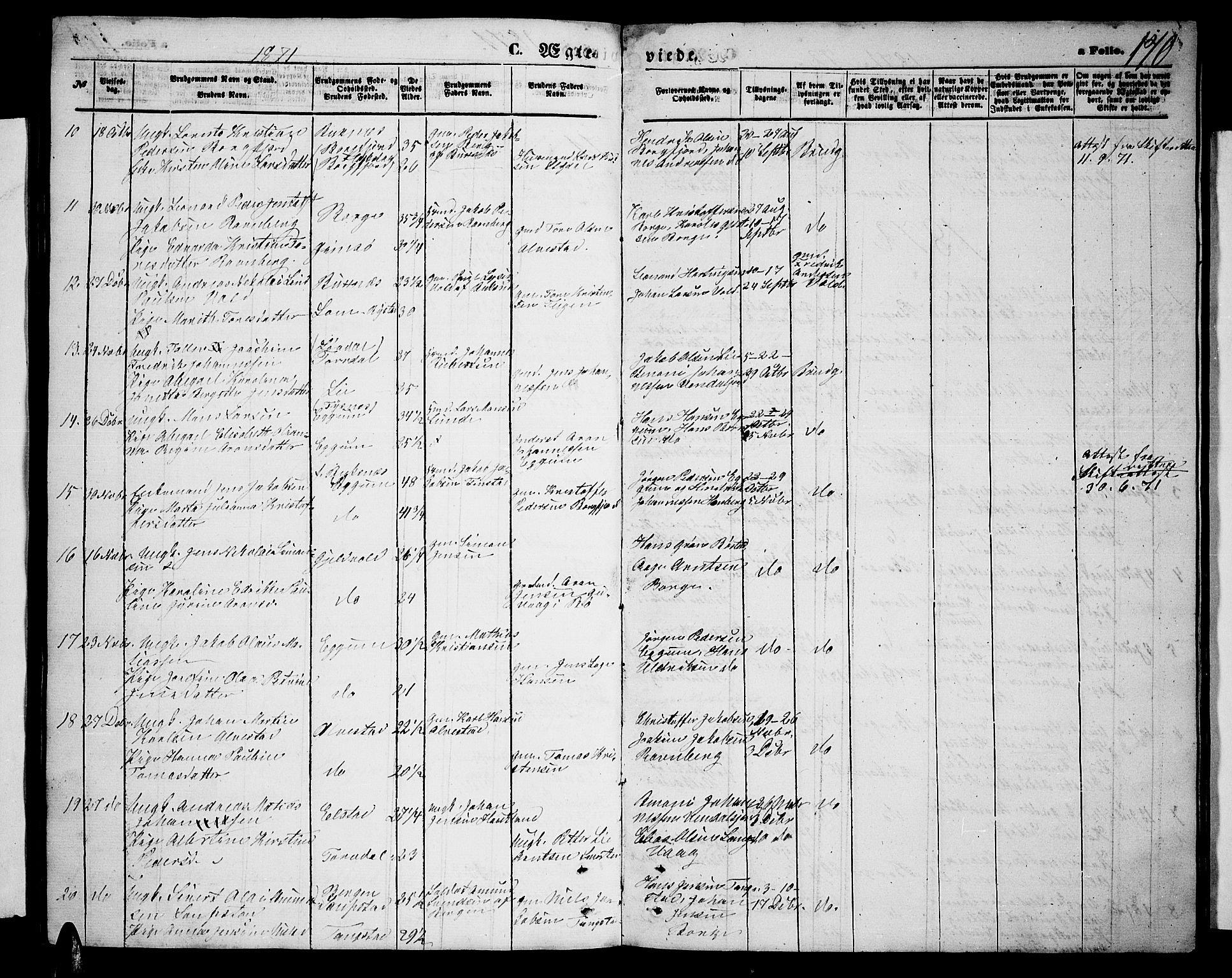 Ministerialprotokoller, klokkerbøker og fødselsregistre - Nordland, SAT/A-1459/880/L1140: Klokkerbok nr. 880C02, 1861-1875, s. 170