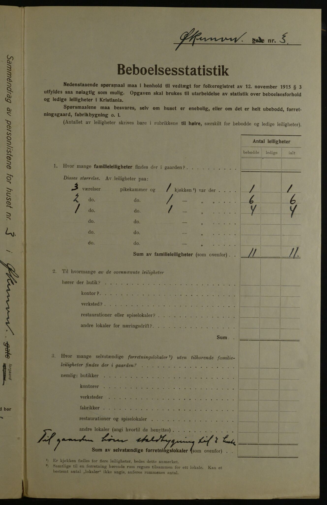 OBA, Kommunal folketelling 1.12.1923 for Kristiania, 1923, s. 141960