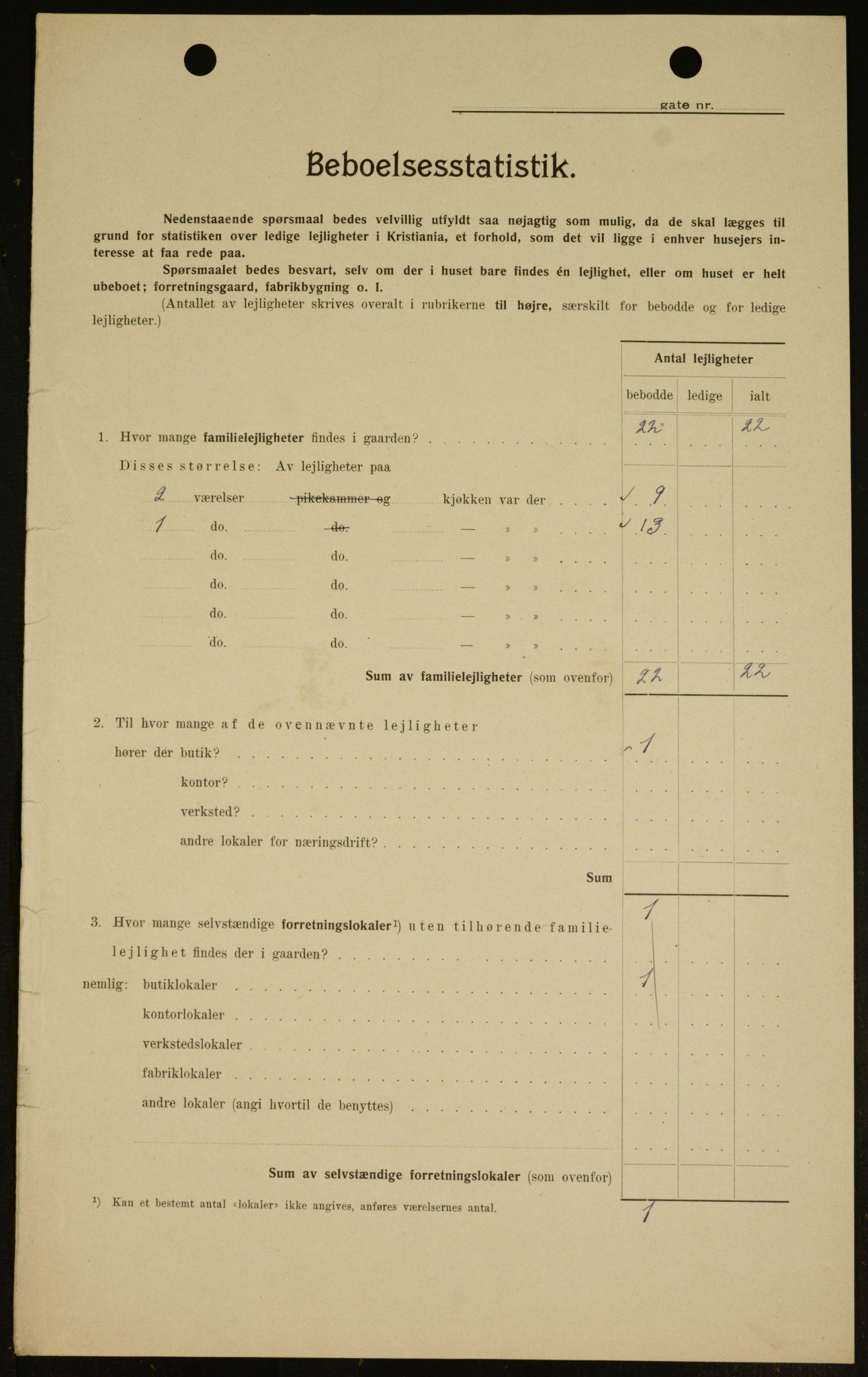 OBA, Kommunal folketelling 1.2.1909 for Kristiania kjøpstad, 1909, s. 74242