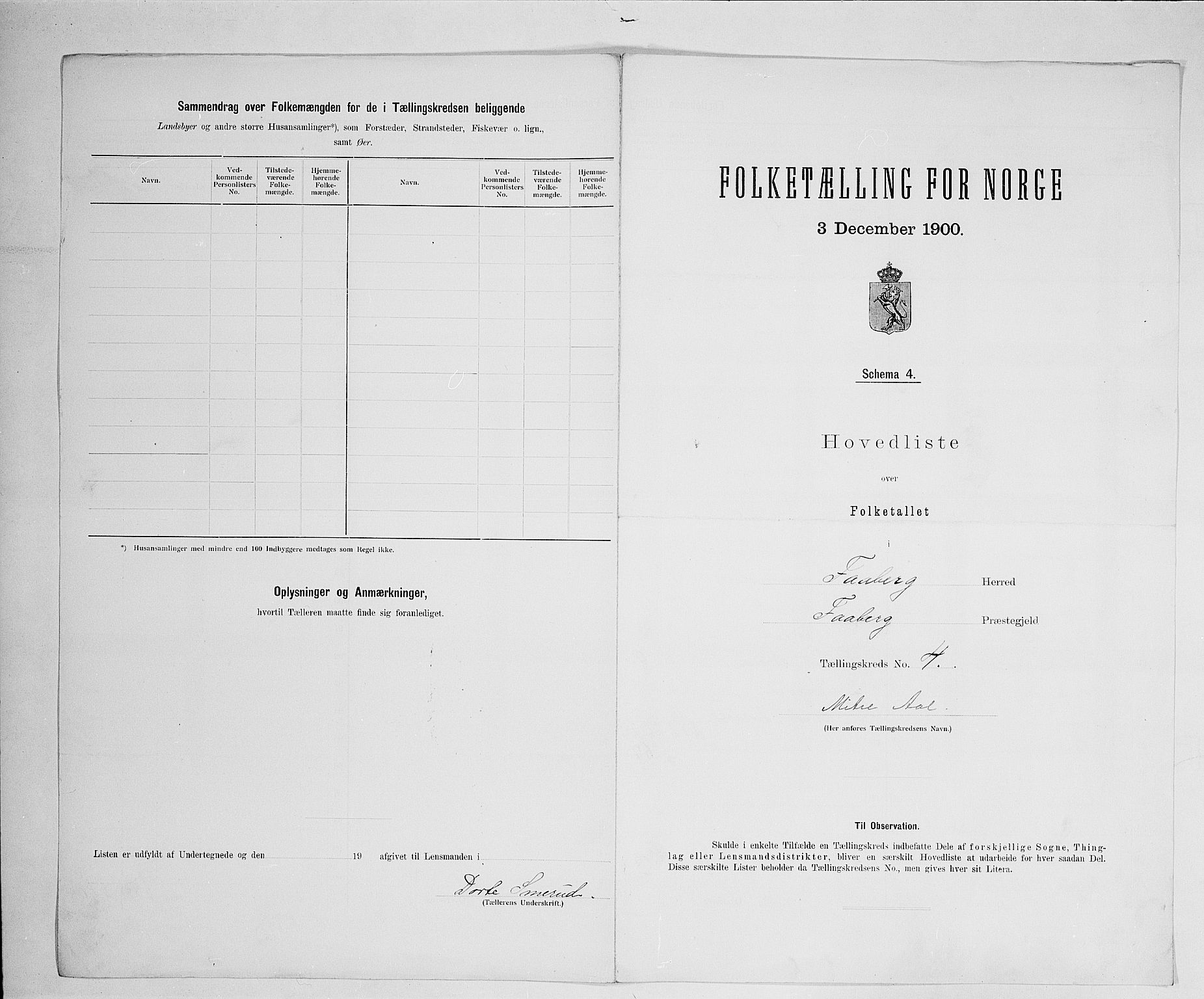 SAH, Folketelling 1900 for 0524 Fåberg herred, 1900, s. 38