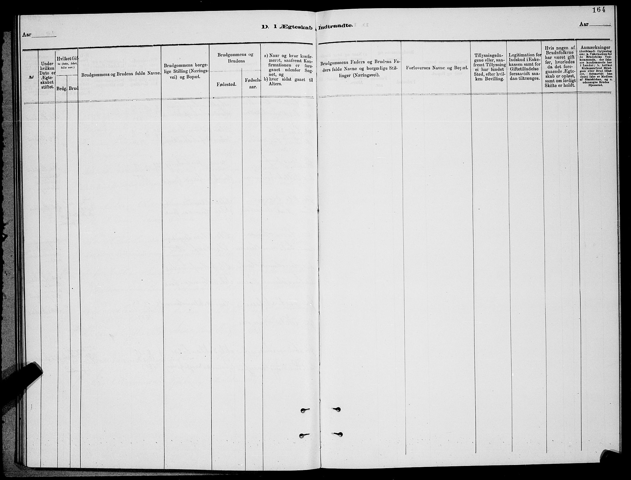 Balsfjord sokneprestembete, AV/SATØ-S-1303/G/Ga/L0007klokker: Klokkerbok nr. 7, 1878-1889, s. 164