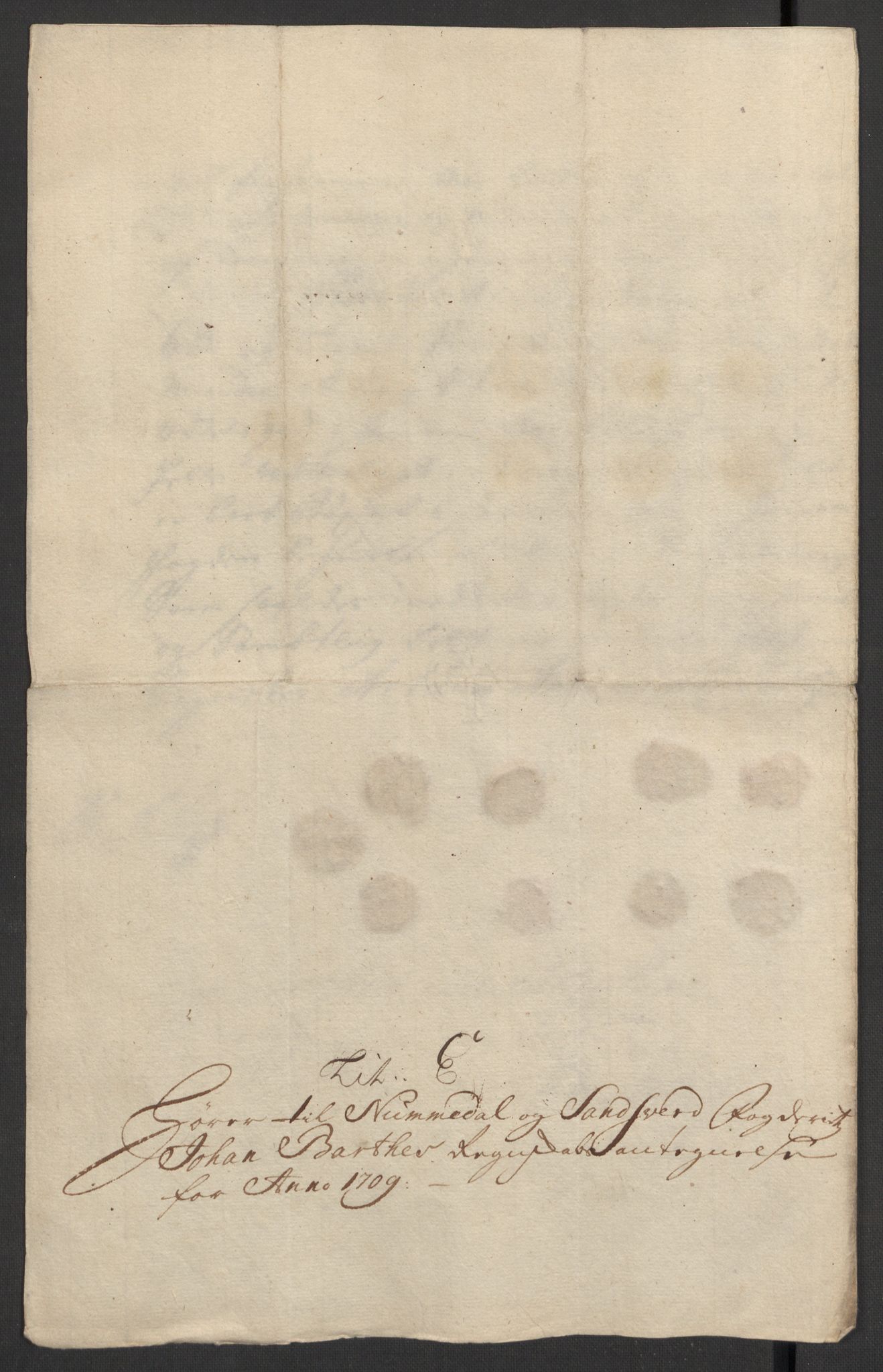Rentekammeret inntil 1814, Reviderte regnskaper, Fogderegnskap, RA/EA-4092/R24/L1585: Fogderegnskap Numedal og Sandsvær, 1709-1710, s. 138