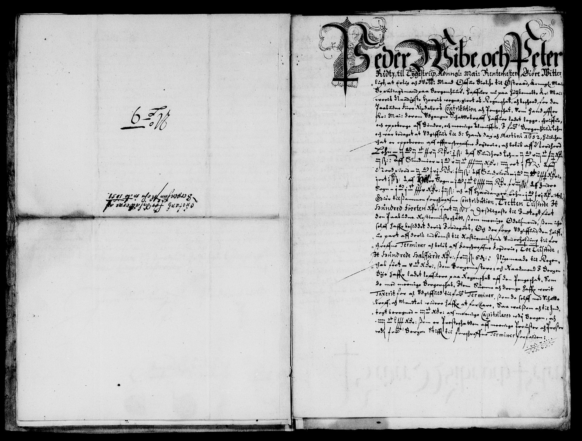 Rentekammeret inntil 1814, Reviderte regnskaper, Lensregnskaper, AV/RA-EA-5023/R/Rb/Rbt/L0124: Bergenhus len, 1652-1654