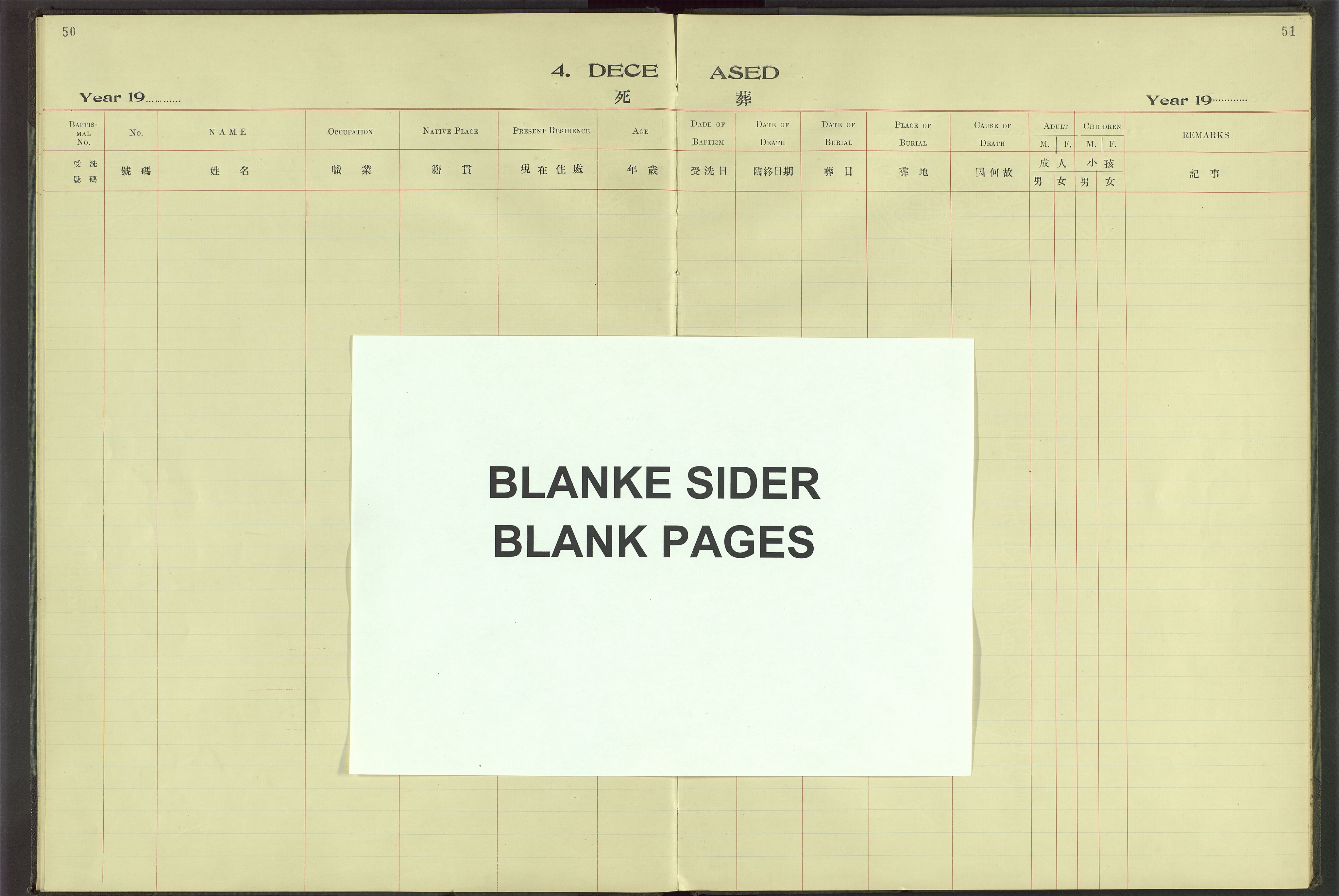 Det Norske Misjonsselskap - utland - Kina (Hunan), VID/MA-A-1065/Dm/L0065: Ministerialbok nr. 103, 1912-1938, s. 50-51