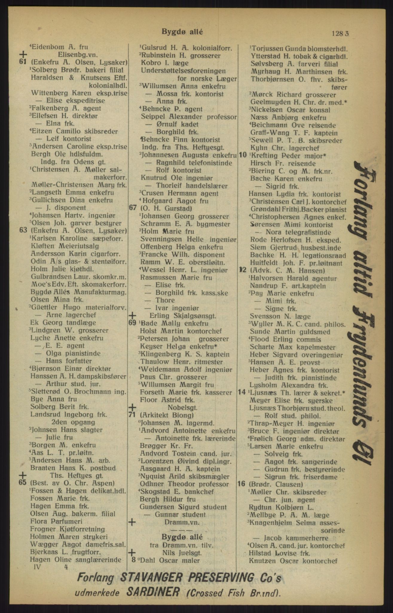 Kristiania/Oslo adressebok, PUBL/-, 1915, s. 1283