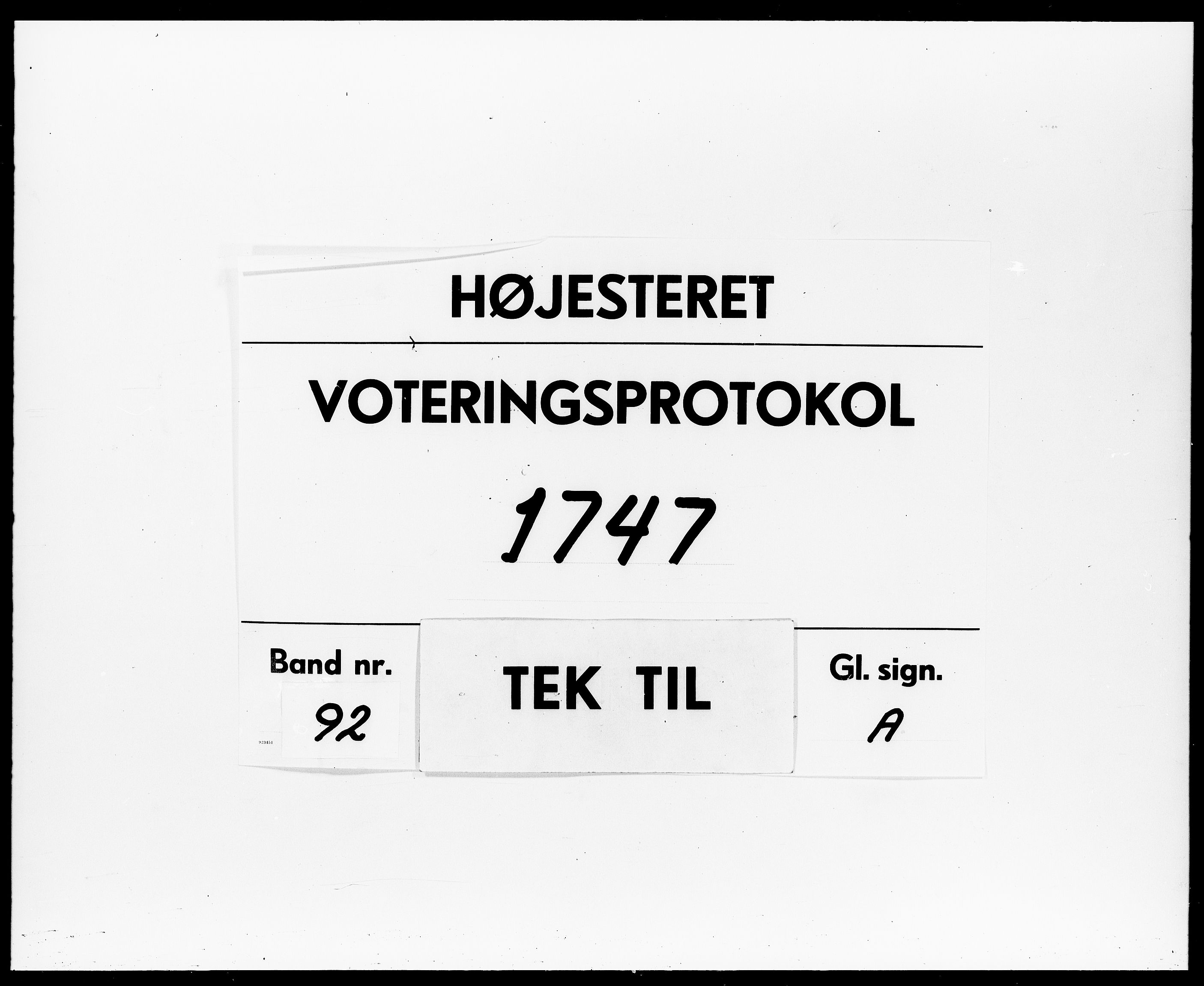 Højesteret, DRA/A-0009, 1747