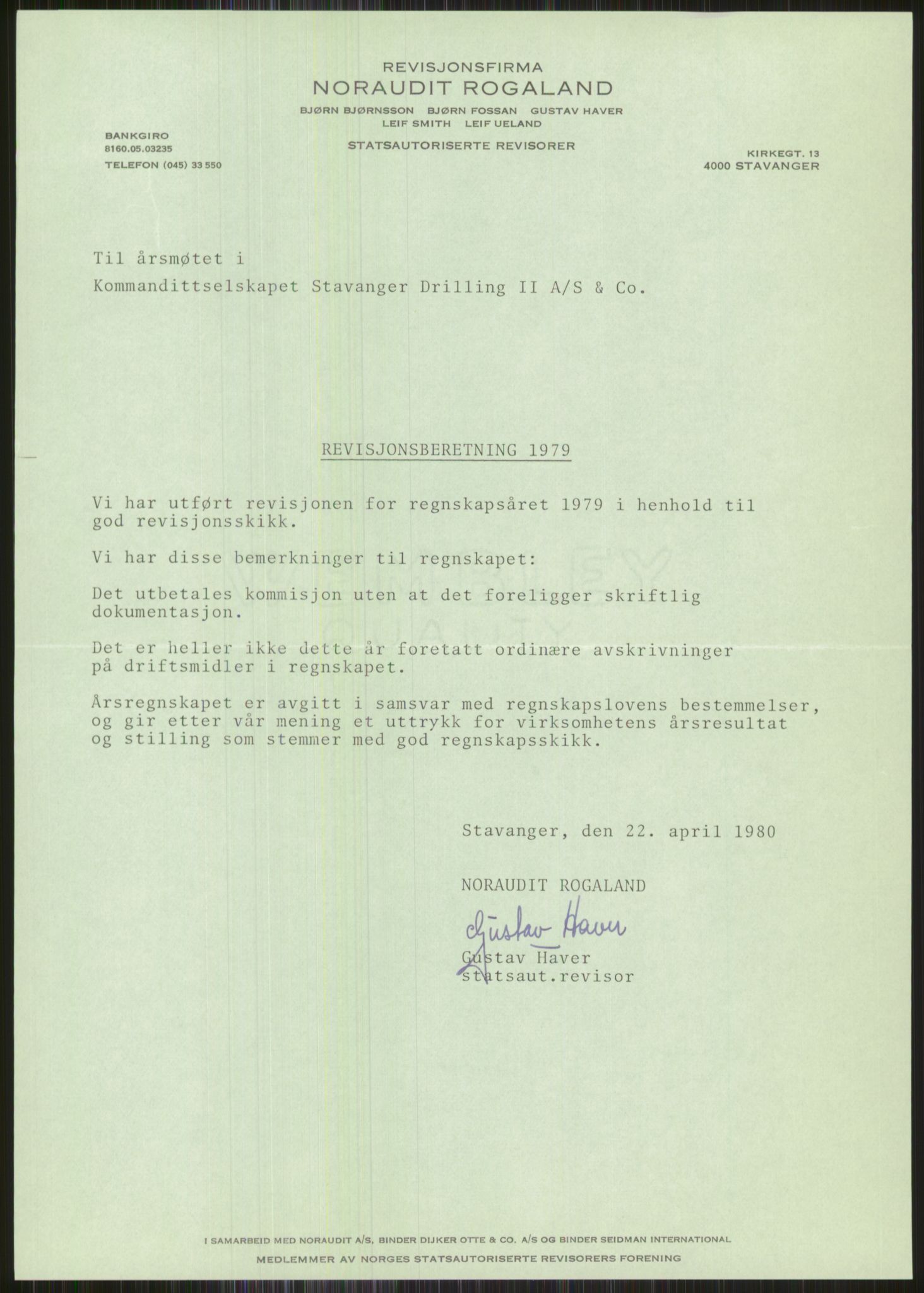 Pa 1503 - Stavanger Drilling AS, SAST/A-101906/A/Ac/L0002: Årsberetninger, 1979-1982, s. 31