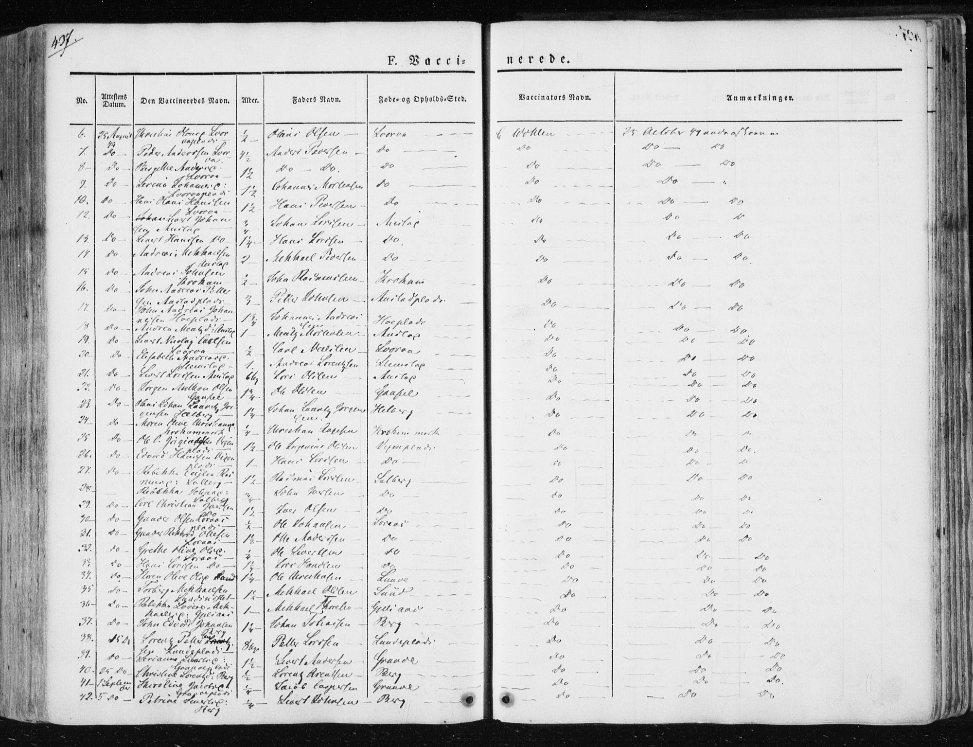 Ministerialprotokoller, klokkerbøker og fødselsregistre - Nord-Trøndelag, SAT/A-1458/730/L0280: Ministerialbok nr. 730A07 /1, 1840-1854, s. 437