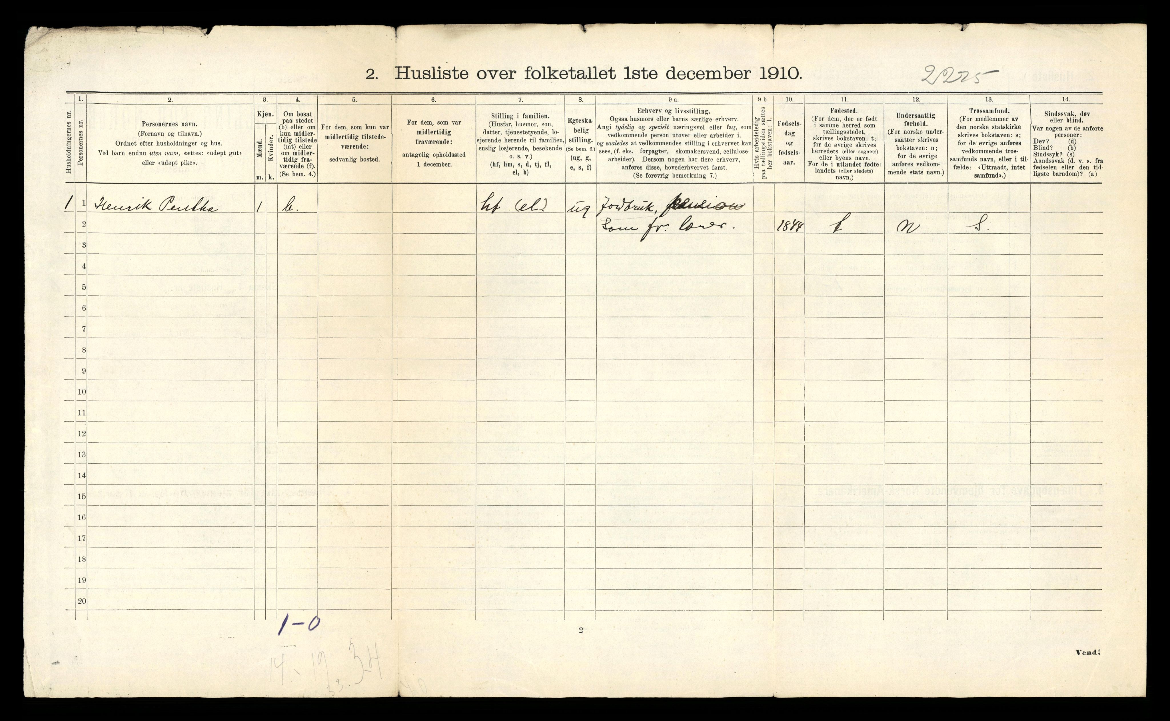RA, Folketelling 1910 for 2011 Kautokeino herred, 1910, s. 26