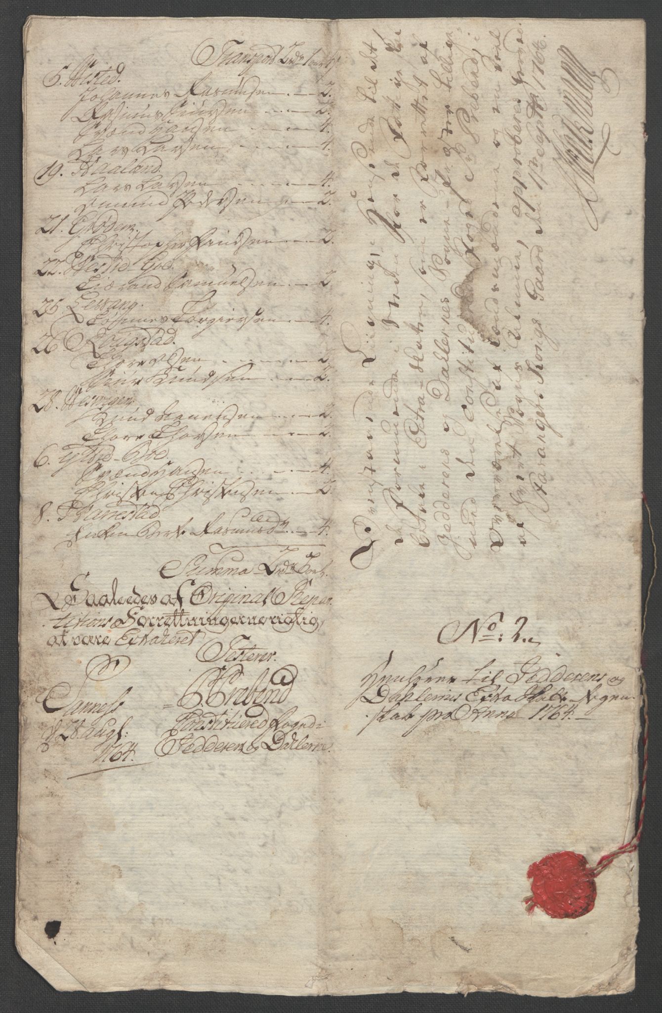 Rentekammeret inntil 1814, Reviderte regnskaper, Fogderegnskap, RA/EA-4092/R46/L2835: Ekstraskatten Jæren og Dalane, 1762-1764, s. 367