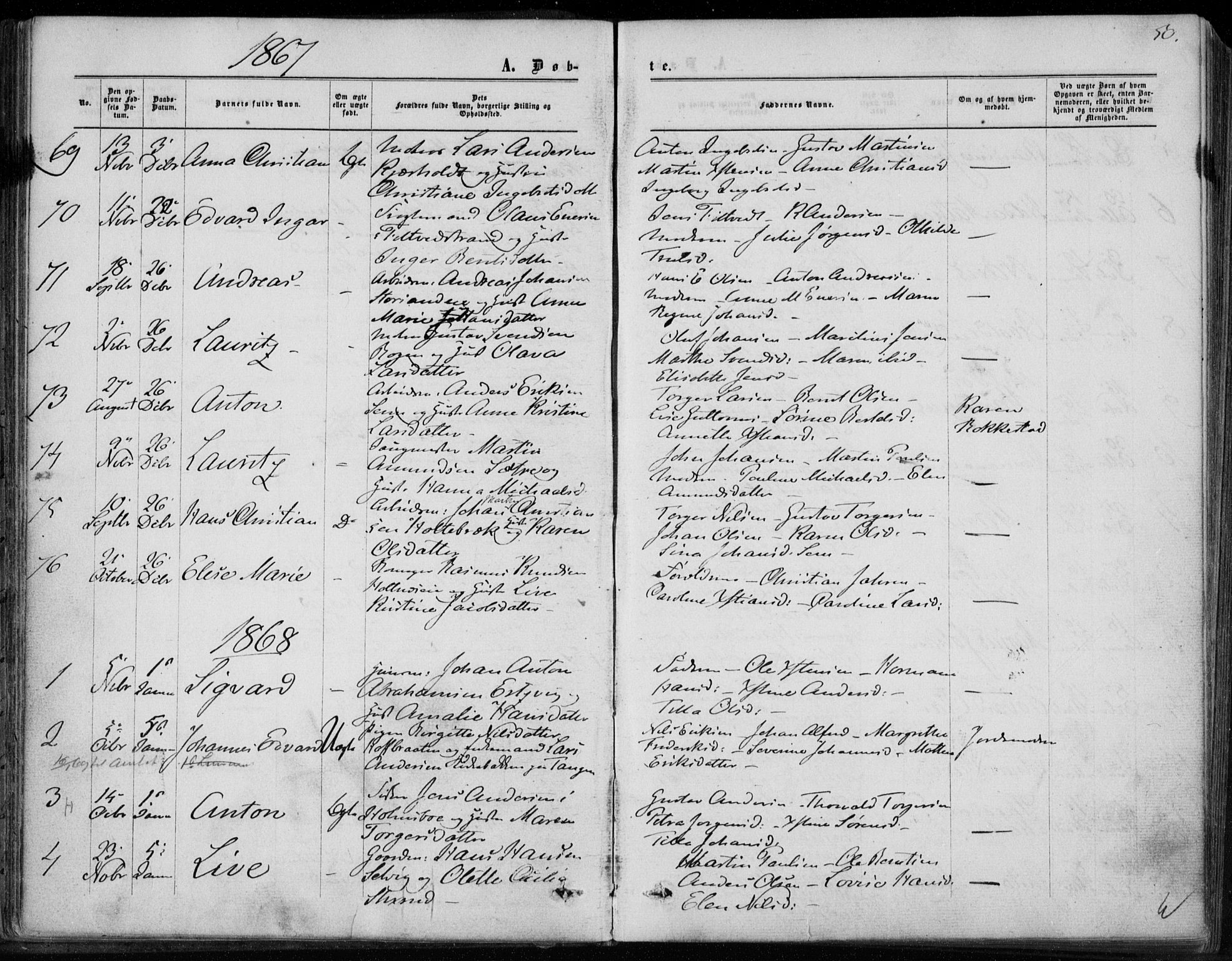 Hurum kirkebøker, AV/SAKO-A-229/F/Fa/L0012: Ministerialbok nr. 12, 1861-1875, s. 50