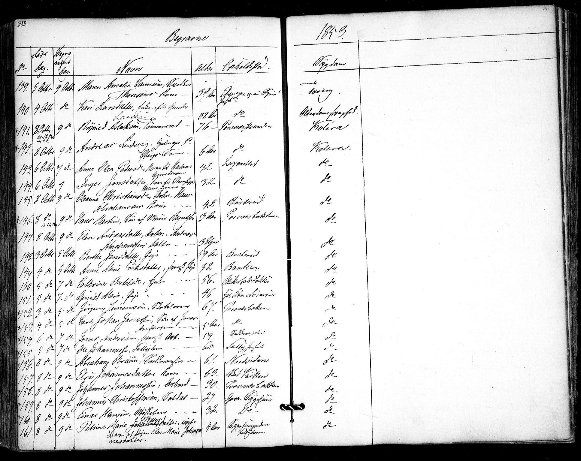 Halden prestekontor Kirkebøker, SAO/A-10909/F/Fa/L0006: Ministerialbok nr. I 6, 1845-1856, s. 388