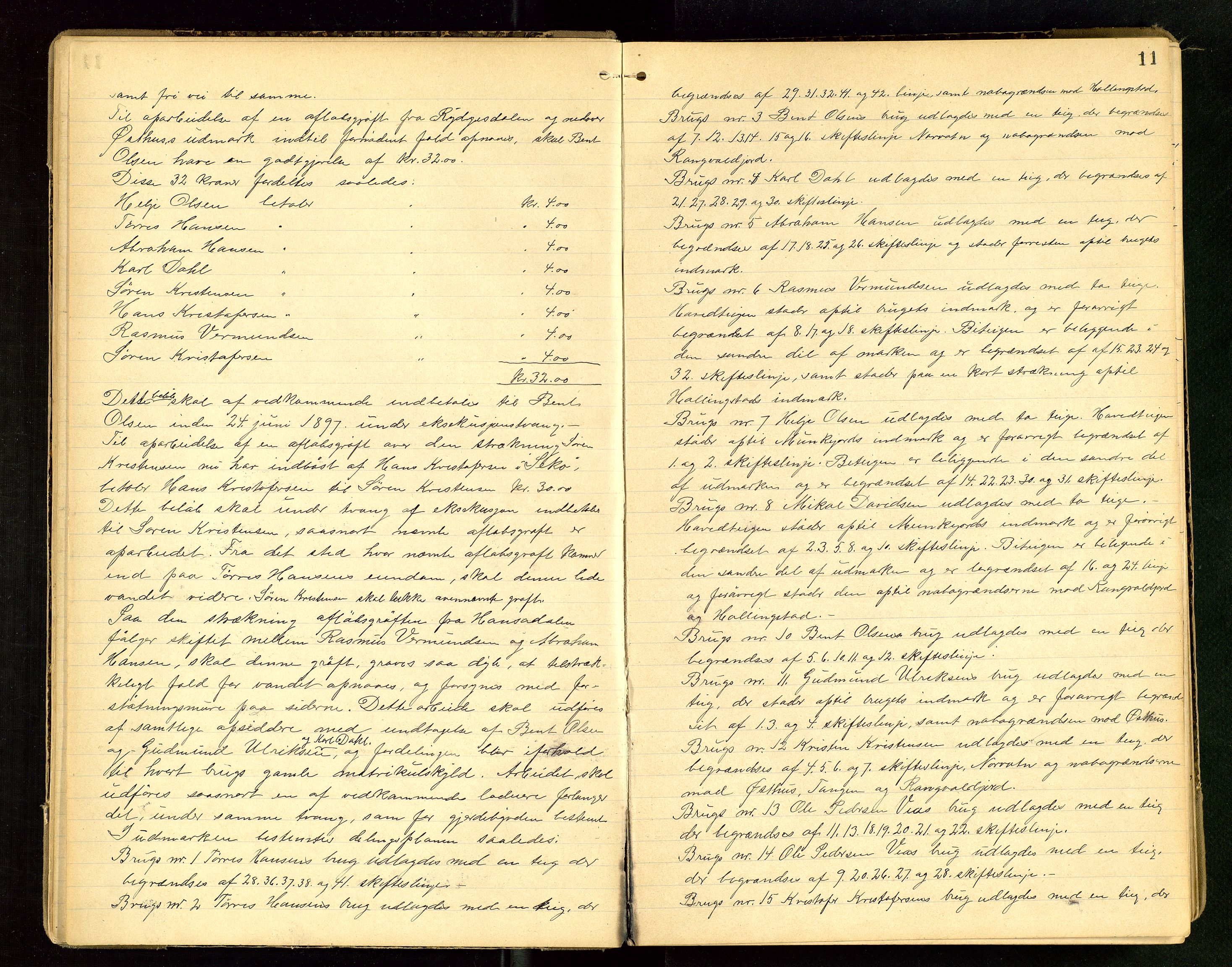 Rogaland jordskifterett, AV/SAST-A-102426/Oa/L0014: Forhandlingsprotokoll, 1895-1902, s. 11