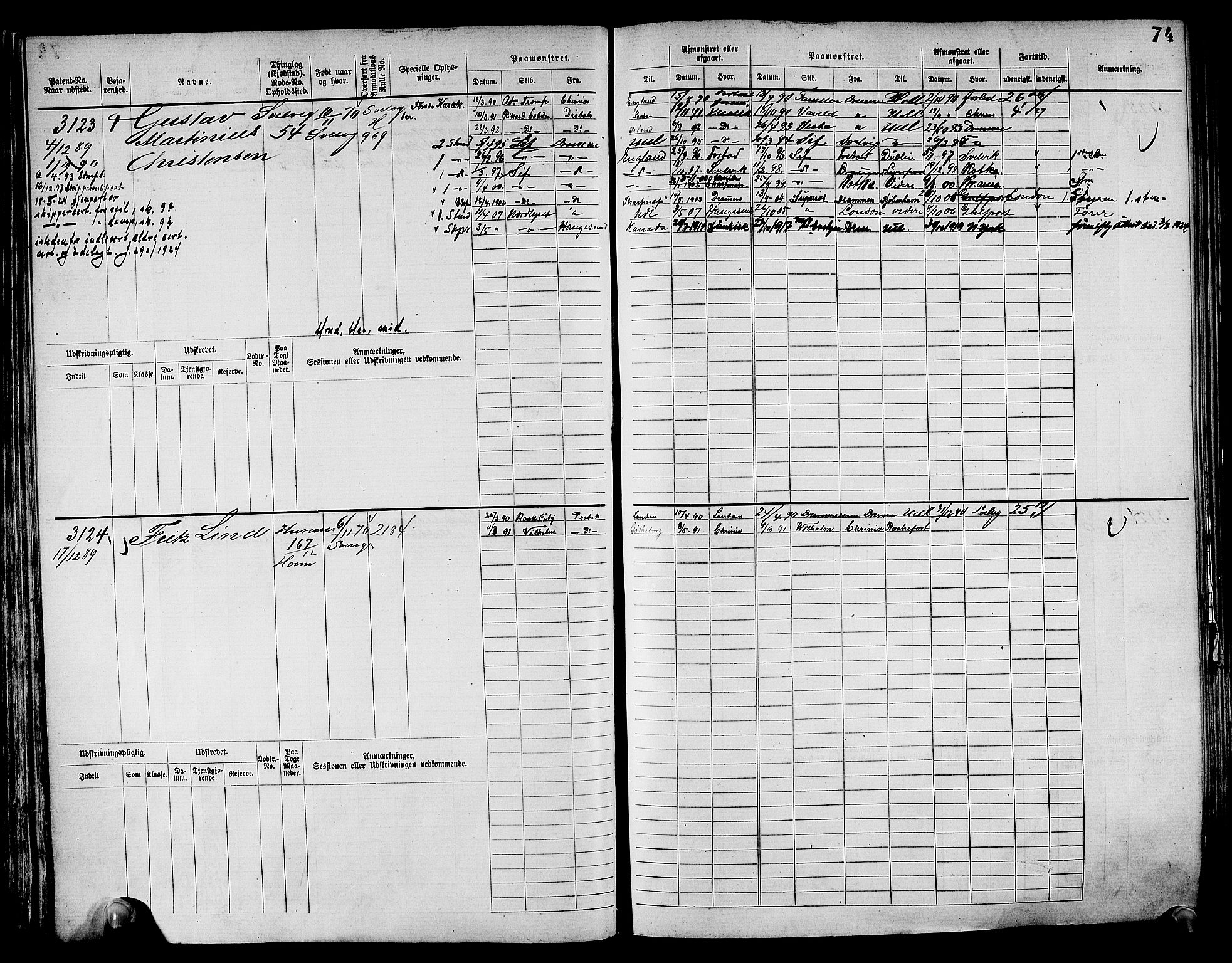 Drammen innrulleringsdistrikt, AV/SAKO-A-781/F/Fc/L0004: Hovedrulle, 1885, s. 78