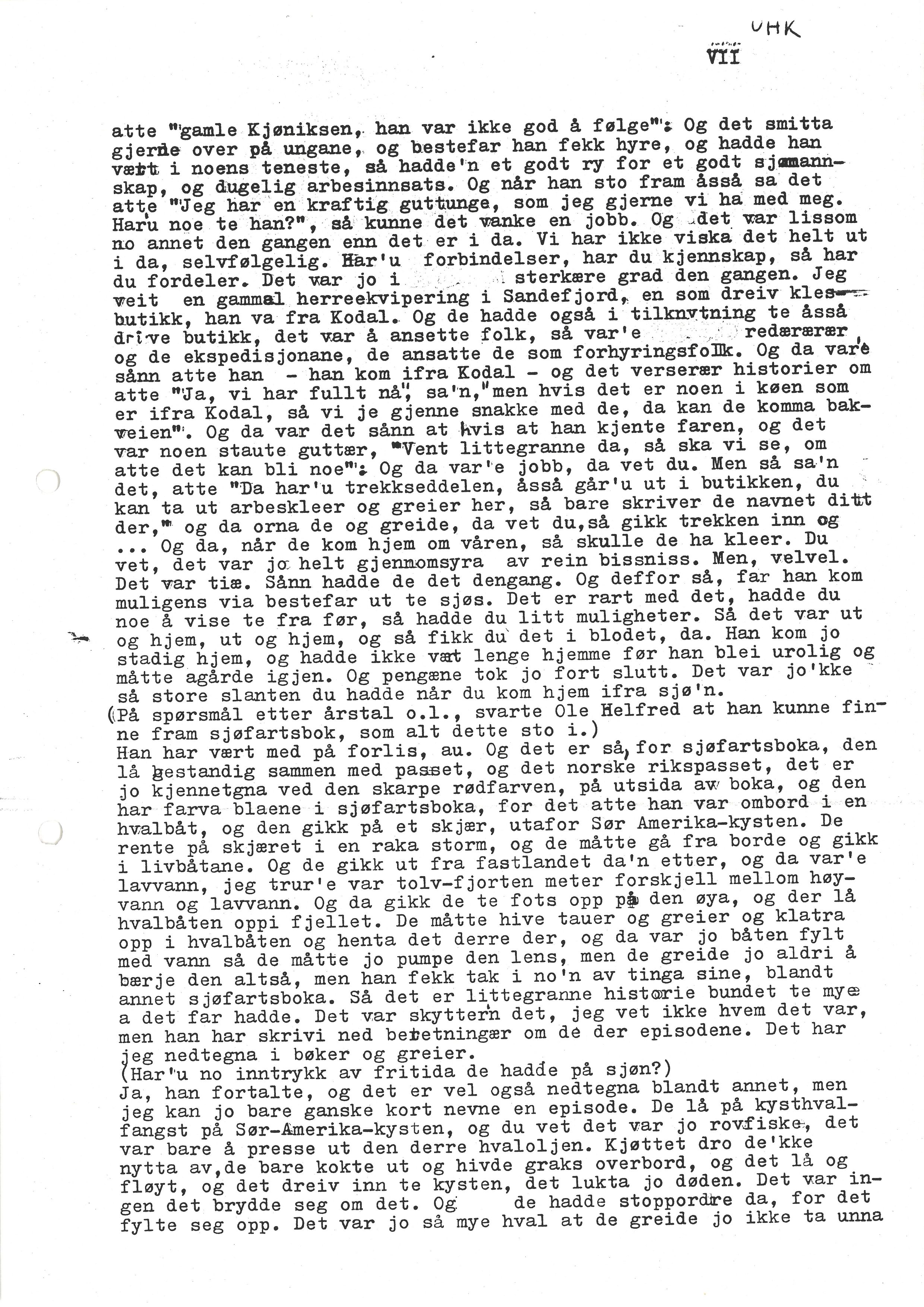 Sa 16 - Folkemusikk fra Vestfold, Gjerdesamlingen, VEMU/A-1868/I/L0001: Informantregister med intervjunedtegnelser, 1979-1986