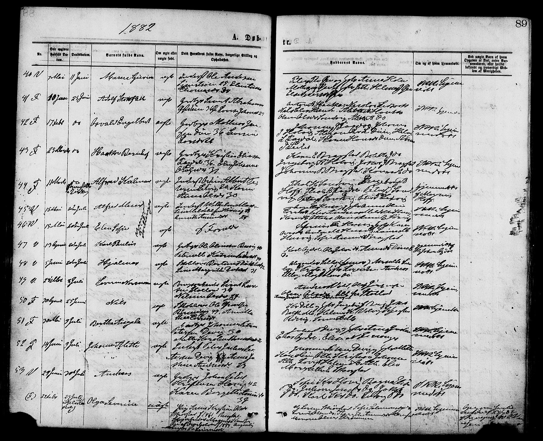 Ministerialprotokoller, klokkerbøker og fødselsregistre - Nord-Trøndelag, AV/SAT-A-1458/773/L0616: Ministerialbok nr. 773A07, 1870-1887, s. 89