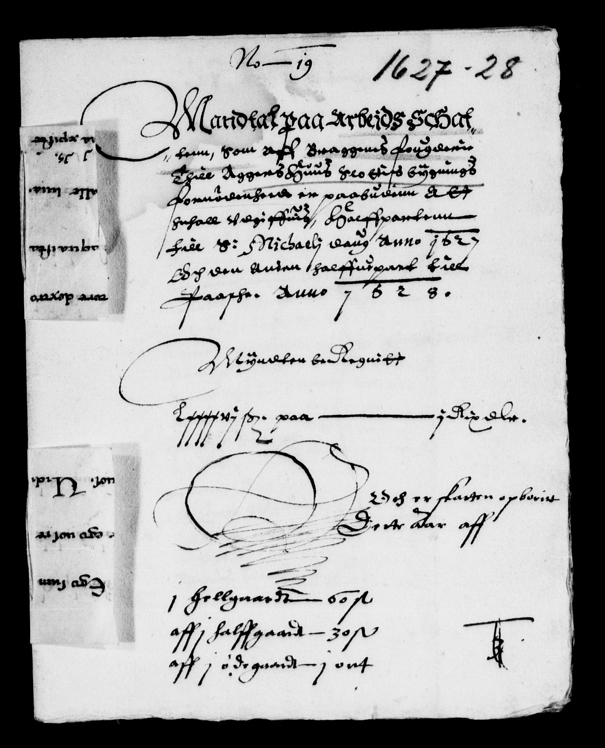 Rentekammeret inntil 1814, Reviderte regnskaper, Lensregnskaper, AV/RA-EA-5023/R/Rb/Rba/L0085: Akershus len, 1625-1628