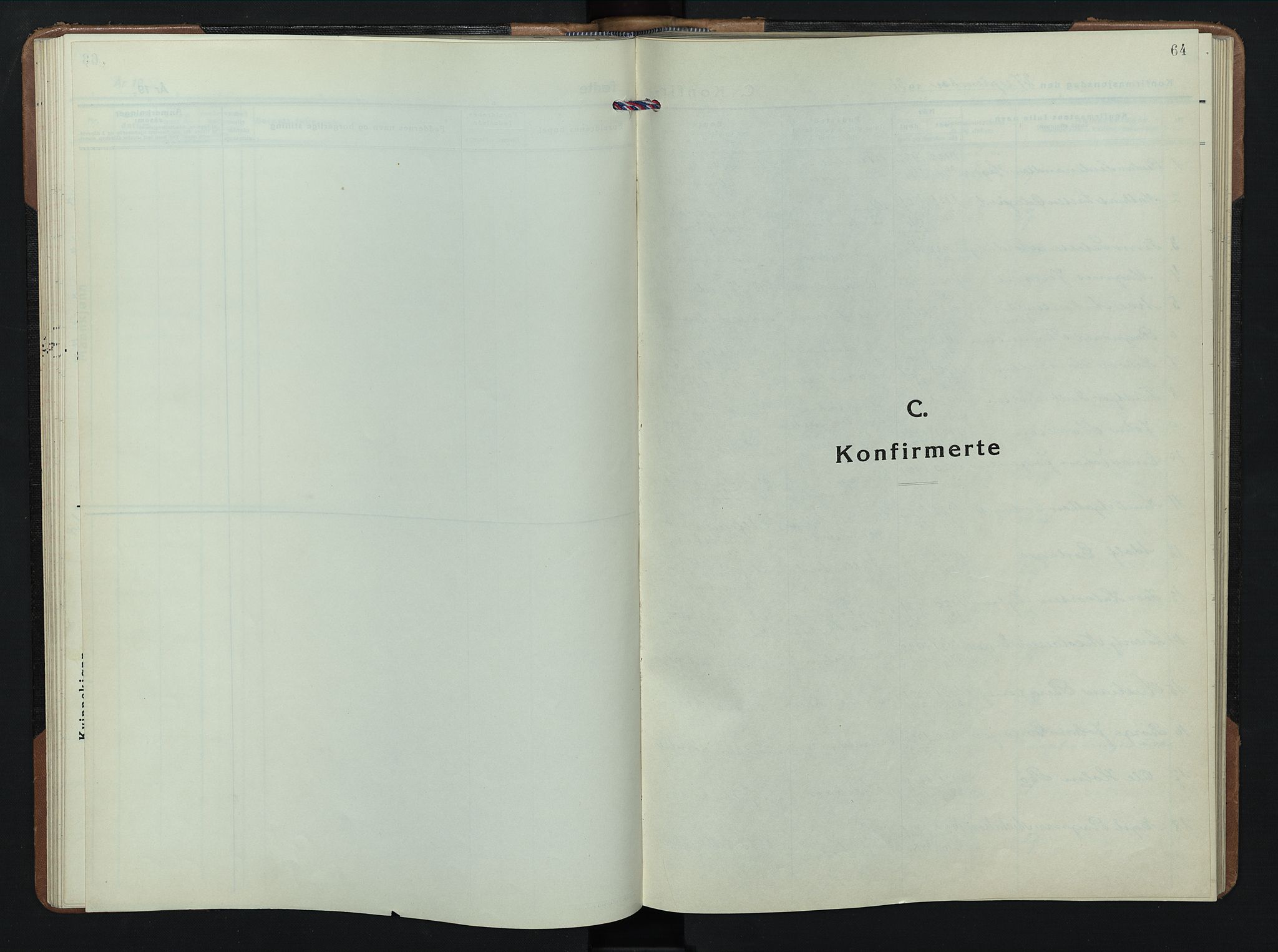 Stange prestekontor, SAH/PREST-002/L/L0020: Klokkerbok nr. 20, 1936-1947, s. 64