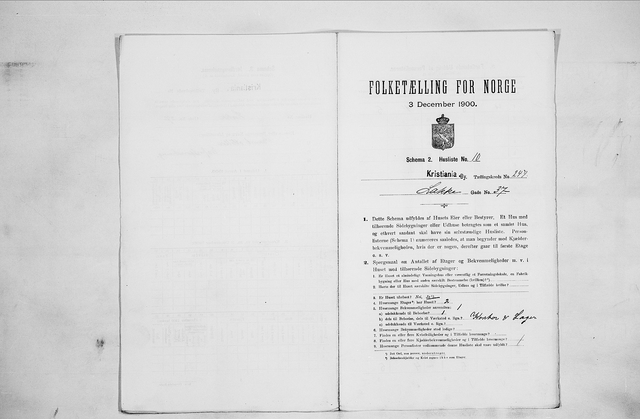 SAO, Folketelling 1900 for 0301 Kristiania kjøpstad, 1900, s. 50744