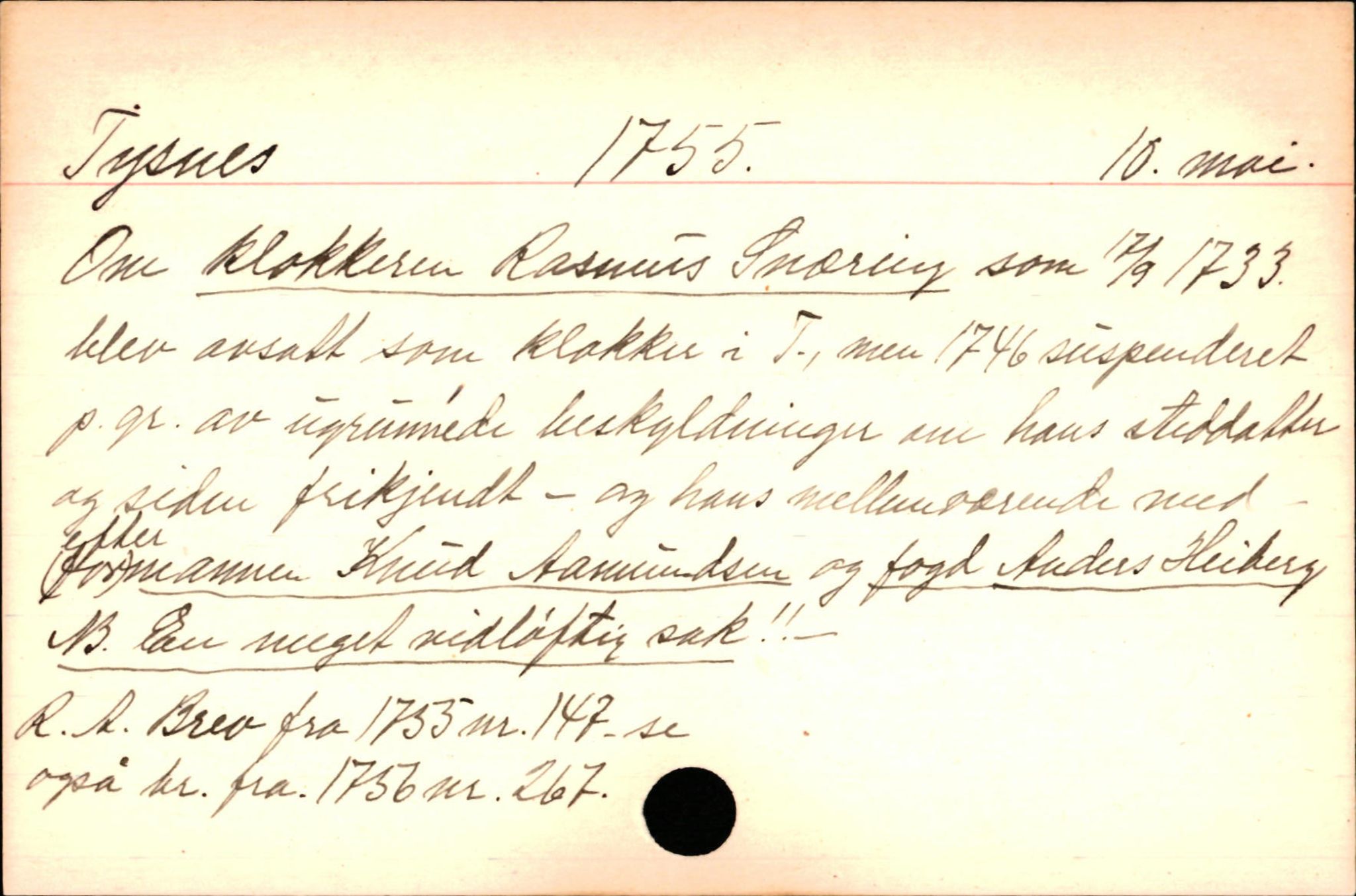 Haugen, Johannes - lærer, AV/SAB-SAB/PA-0036/01/L0001: Om klokkere og lærere, 1521-1904, s. 2533