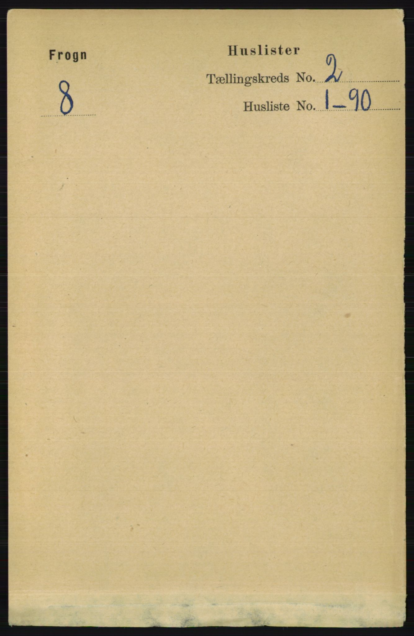 RA, Folketelling 1891 for 0215 Frogn herred, 1891, s. 1172