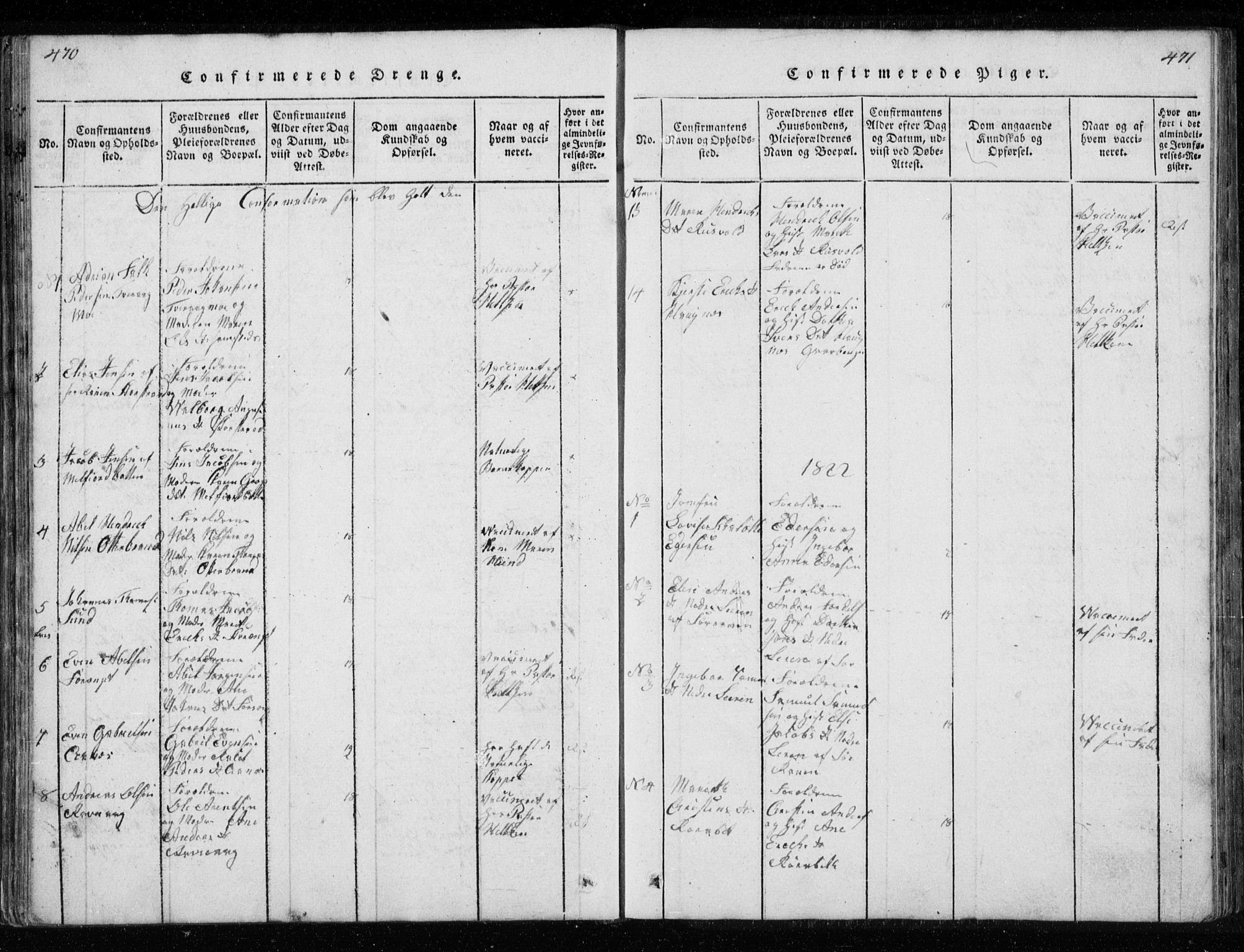 Ministerialprotokoller, klokkerbøker og fødselsregistre - Nordland, AV/SAT-A-1459/827/L0412: Klokkerbok nr. 827C01, 1820-1841, s. 470-471