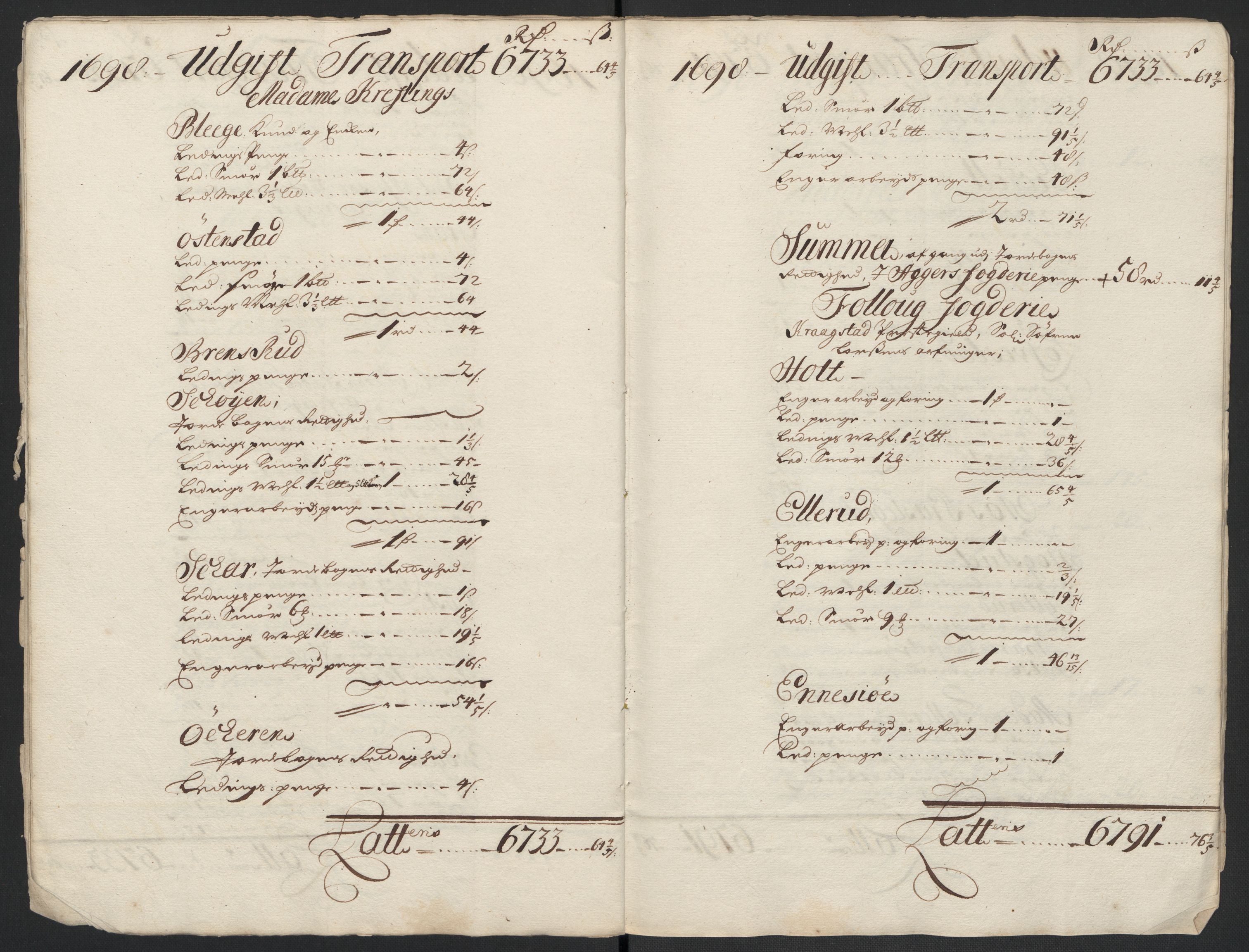 Rentekammeret inntil 1814, Reviderte regnskaper, Fogderegnskap, AV/RA-EA-4092/R10/L0441: Fogderegnskap Aker og Follo, 1698, s. 14