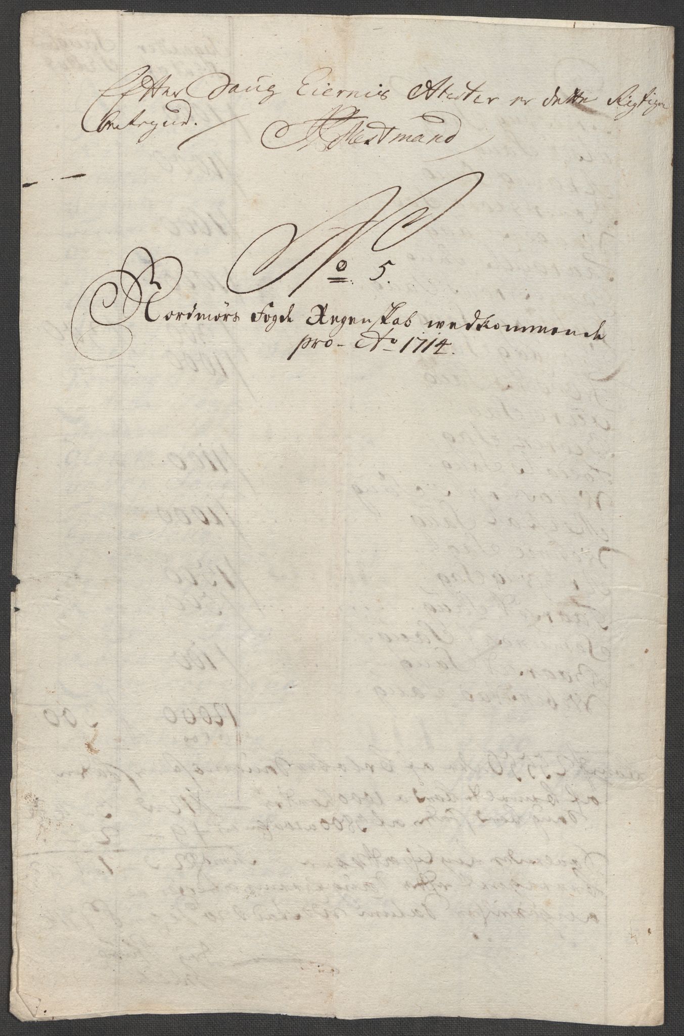 Rentekammeret inntil 1814, Reviderte regnskaper, Fogderegnskap, RA/EA-4092/R56/L3748: Fogderegnskap Nordmøre, 1714-1715, s. 90