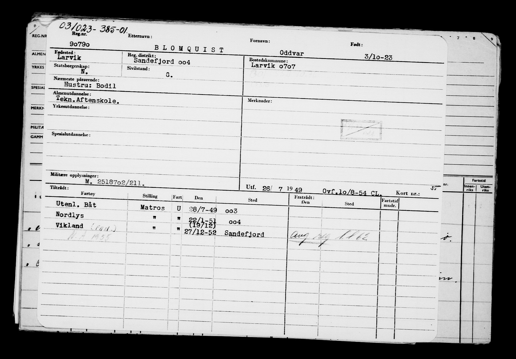 Direktoratet for sjømenn, AV/RA-S-3545/G/Gb/L0223: Hovedkort, 1923, s. 552