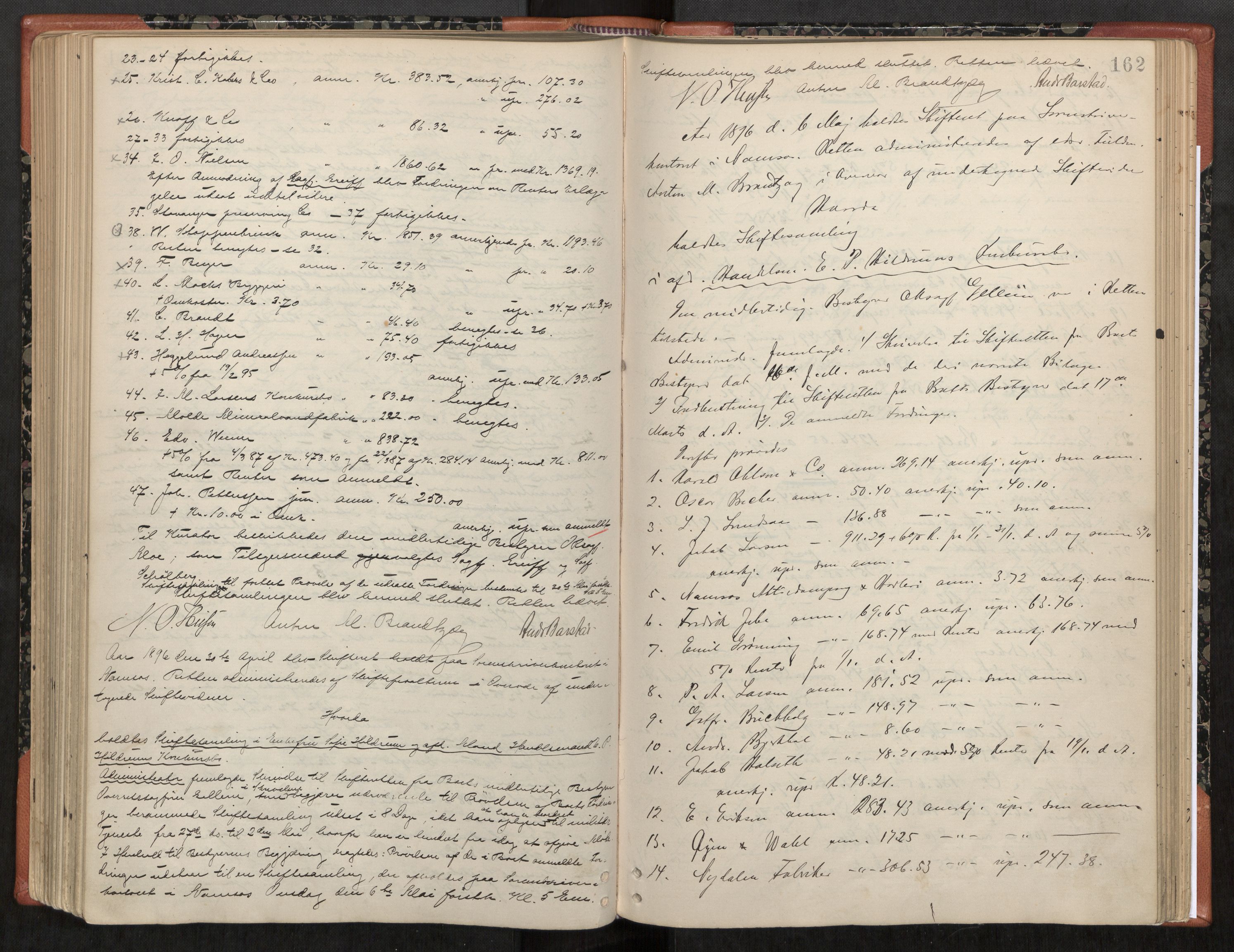Namdal sorenskriveri, AV/SAT-A-4133/1/3/3B/L0006: Skiftebehandlingsprotokoll, 1888-1899, s. 162