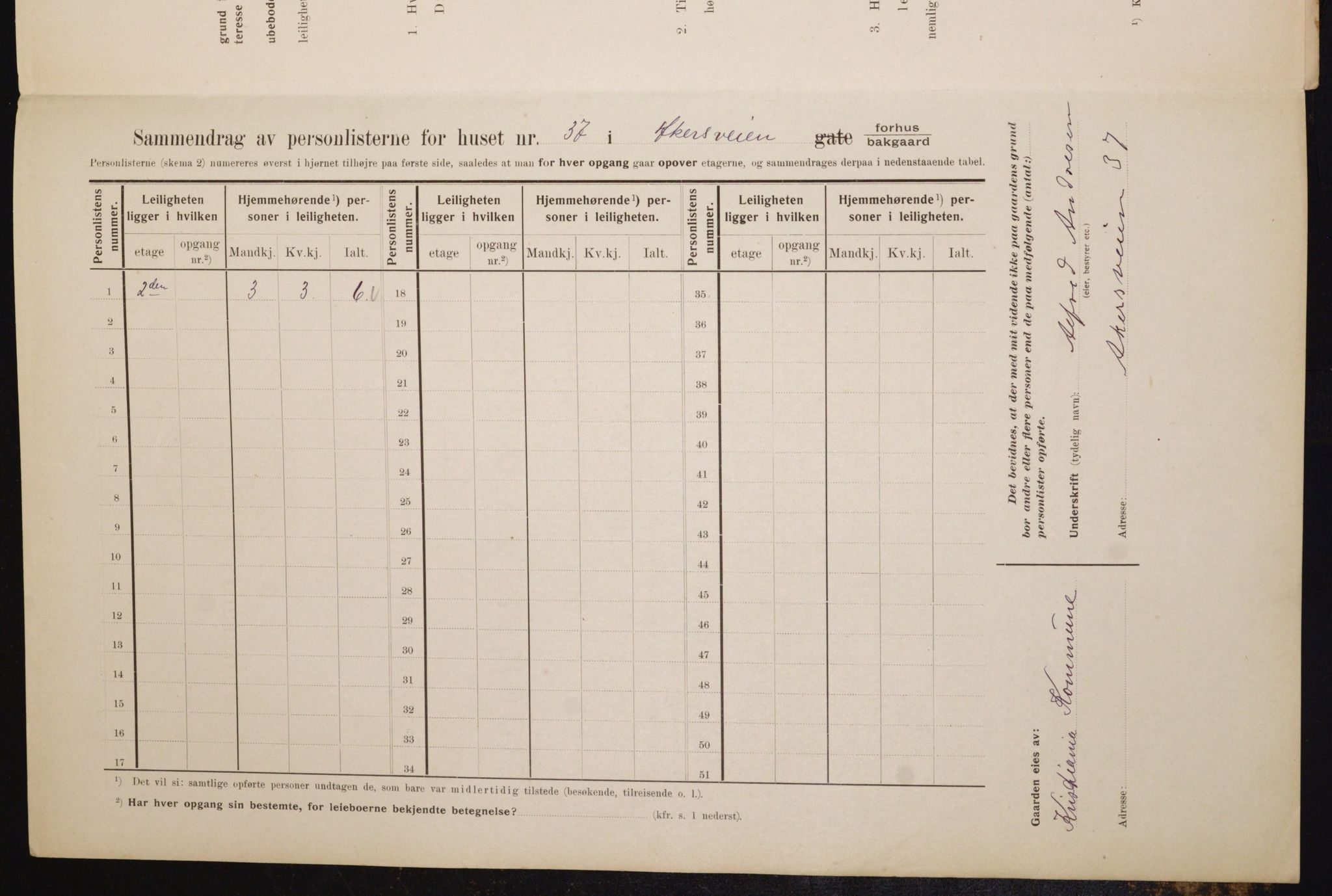 OBA, Kommunal folketelling 1.2.1910 for Kristiania, 1910, s. 990