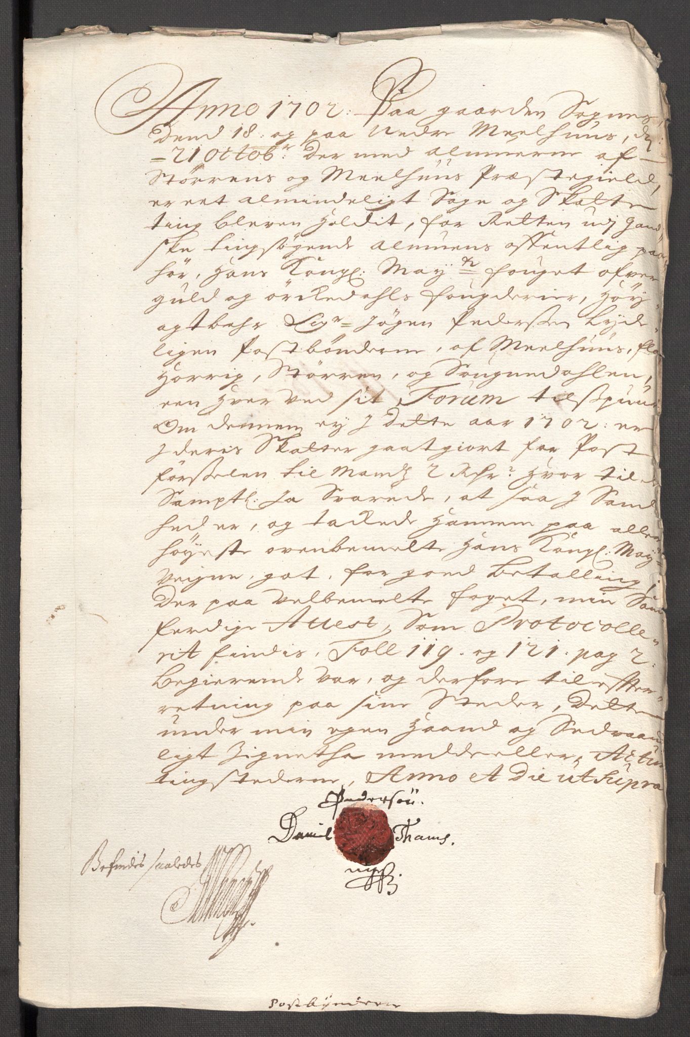 Rentekammeret inntil 1814, Reviderte regnskaper, Fogderegnskap, AV/RA-EA-4092/R60/L3952: Fogderegnskap Orkdal og Gauldal, 1702, s. 346